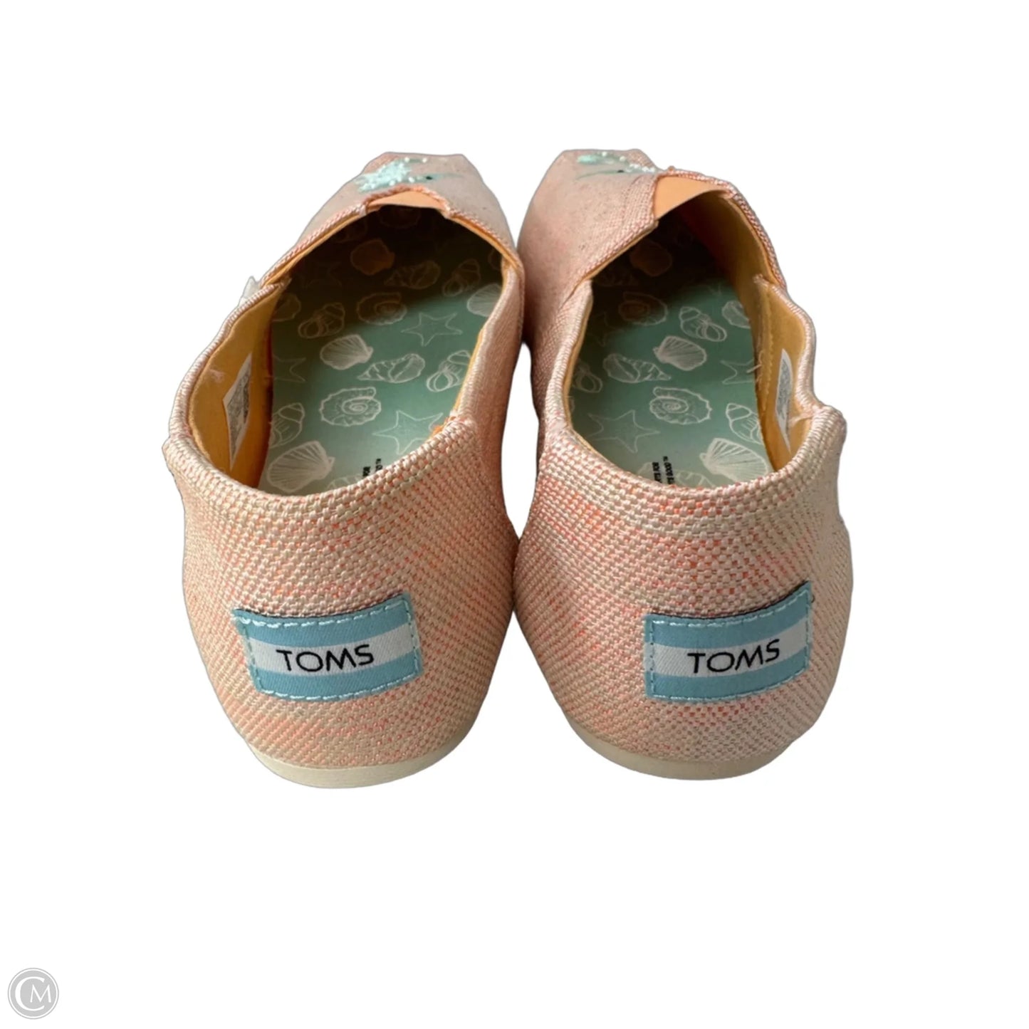 Shoes Flats By Toms In Peach, Size: 10