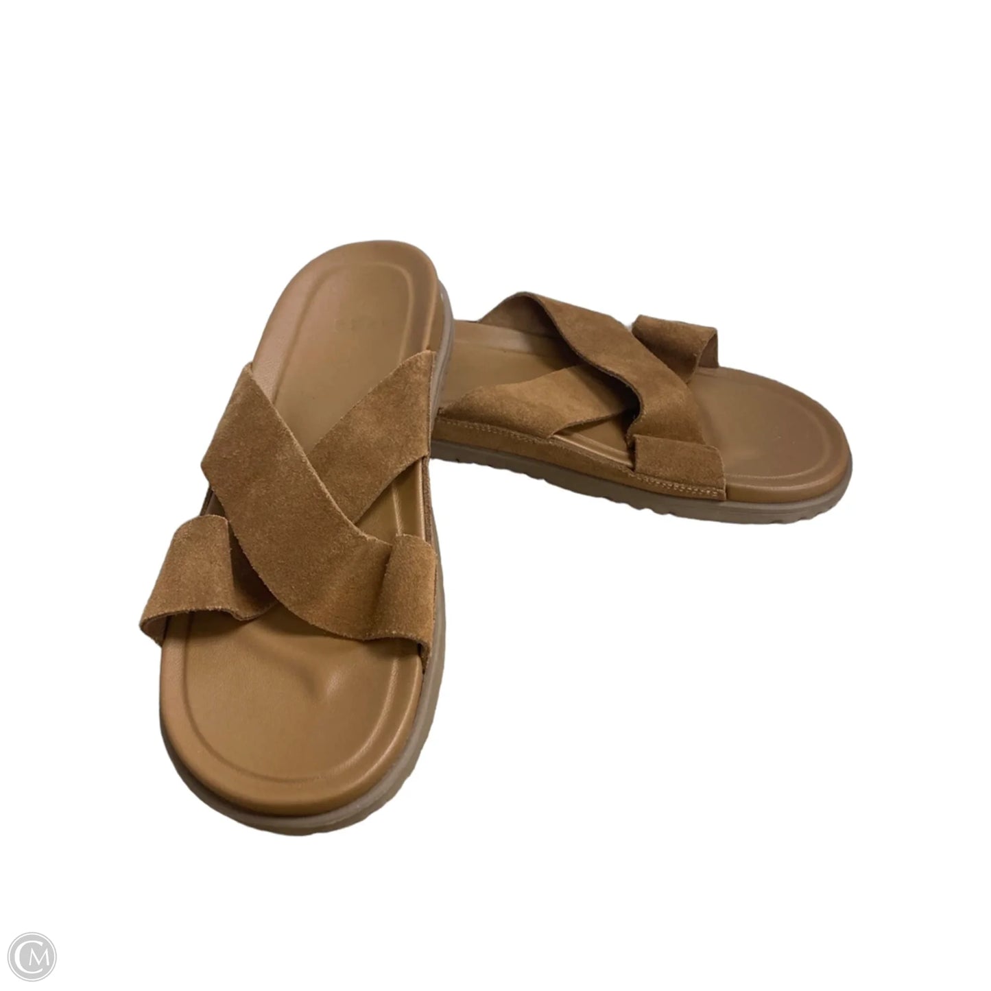 Sandals Designer By Ugg In Brown, Size: 10
