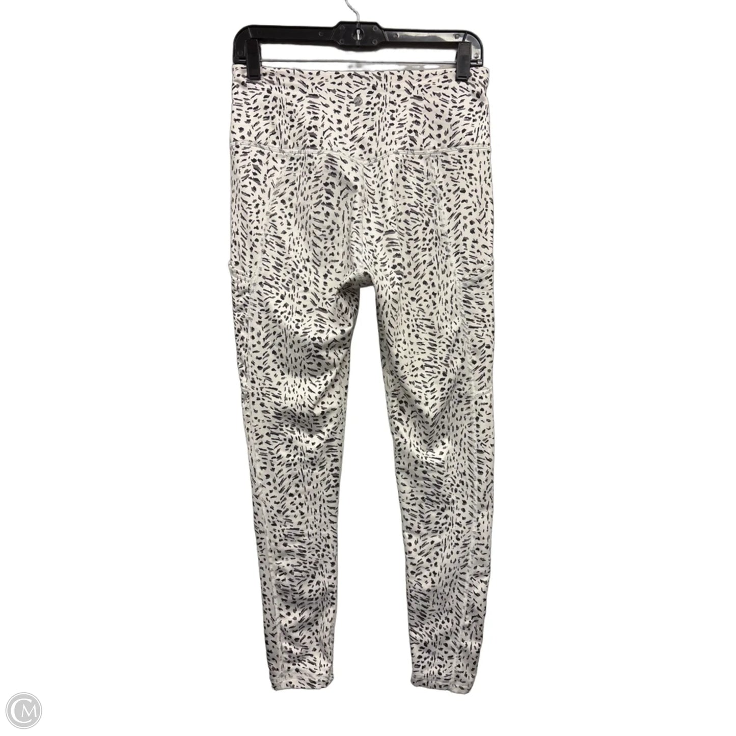 Athletic Leggings By Apana In Black & White, Size: M