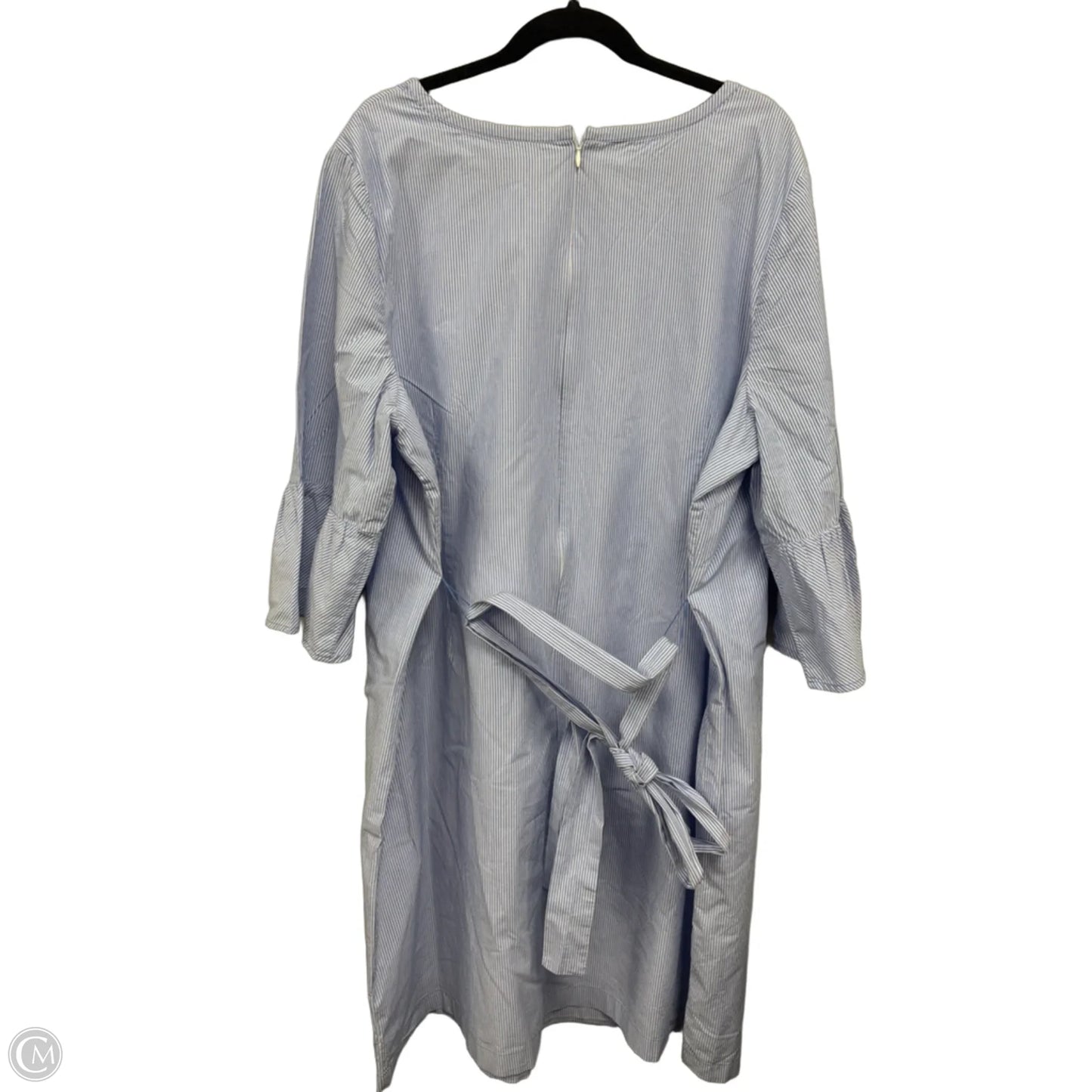 Dress Casual Midi By Talbots In Blue & White, Size: 24