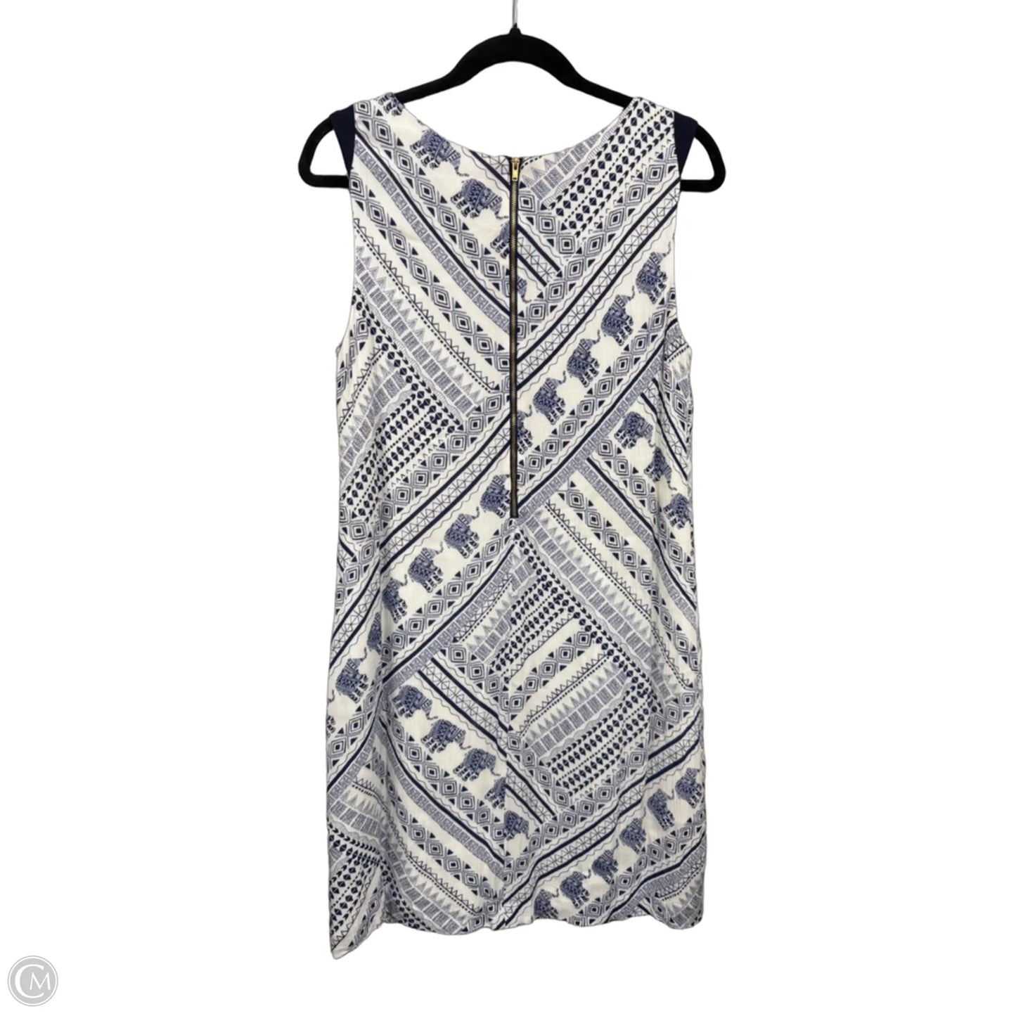 Dress Casual Short By Madison Leigh In Blue & White, Size: 12