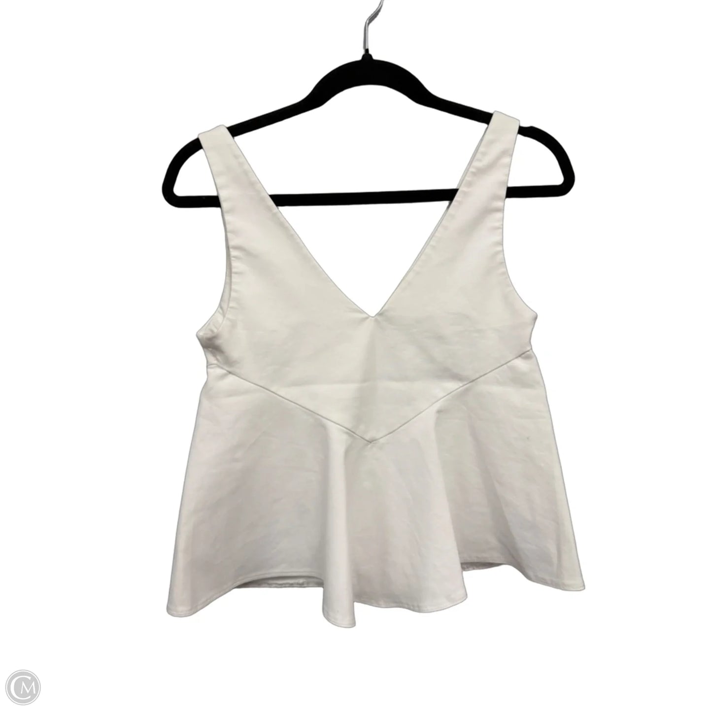 Blouse Sleeveless By Zara In White, Size: S