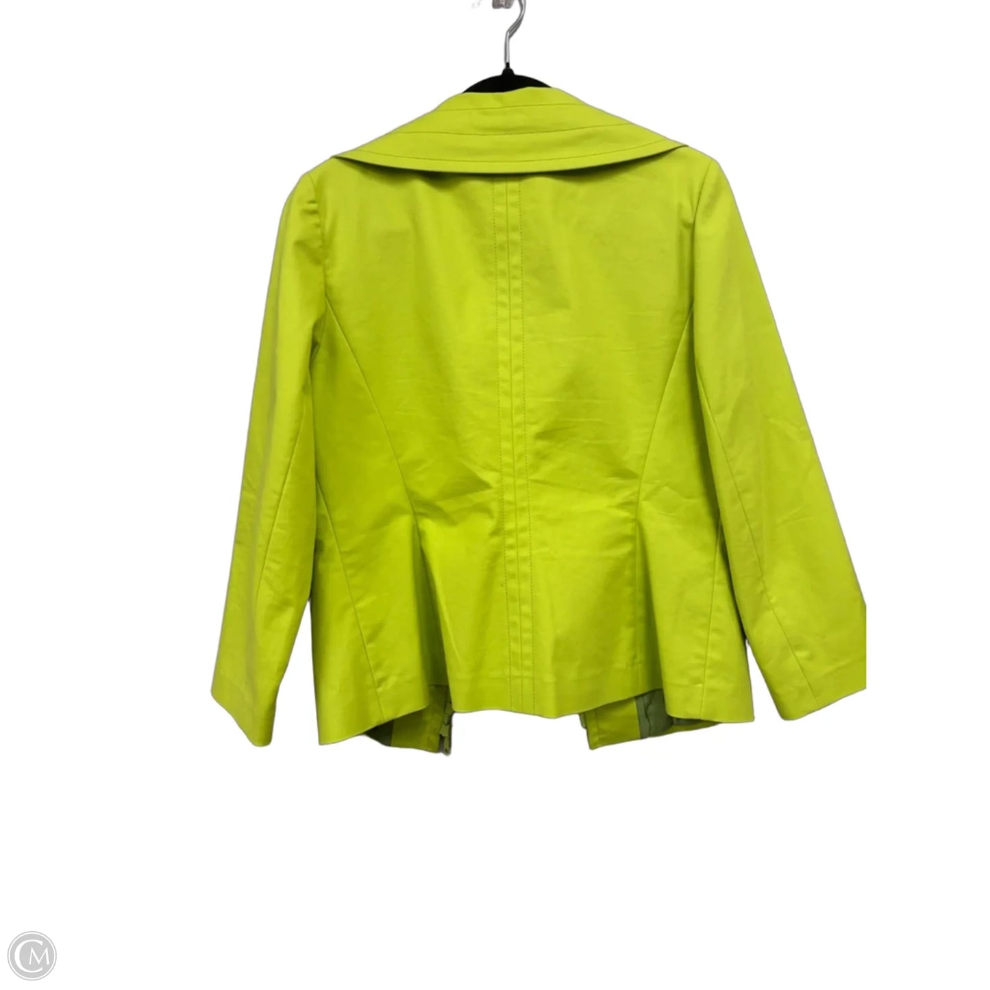 Jacket Designer By Lafayette 148 In Chartreuse, Size: 10