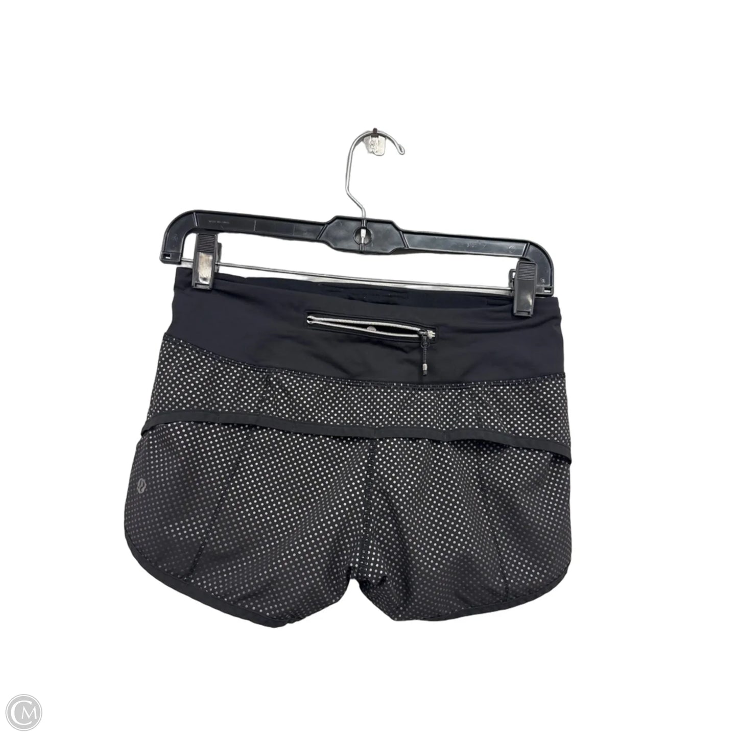 Athletic Shorts By Lululemon In Black & Grey, Size: 2