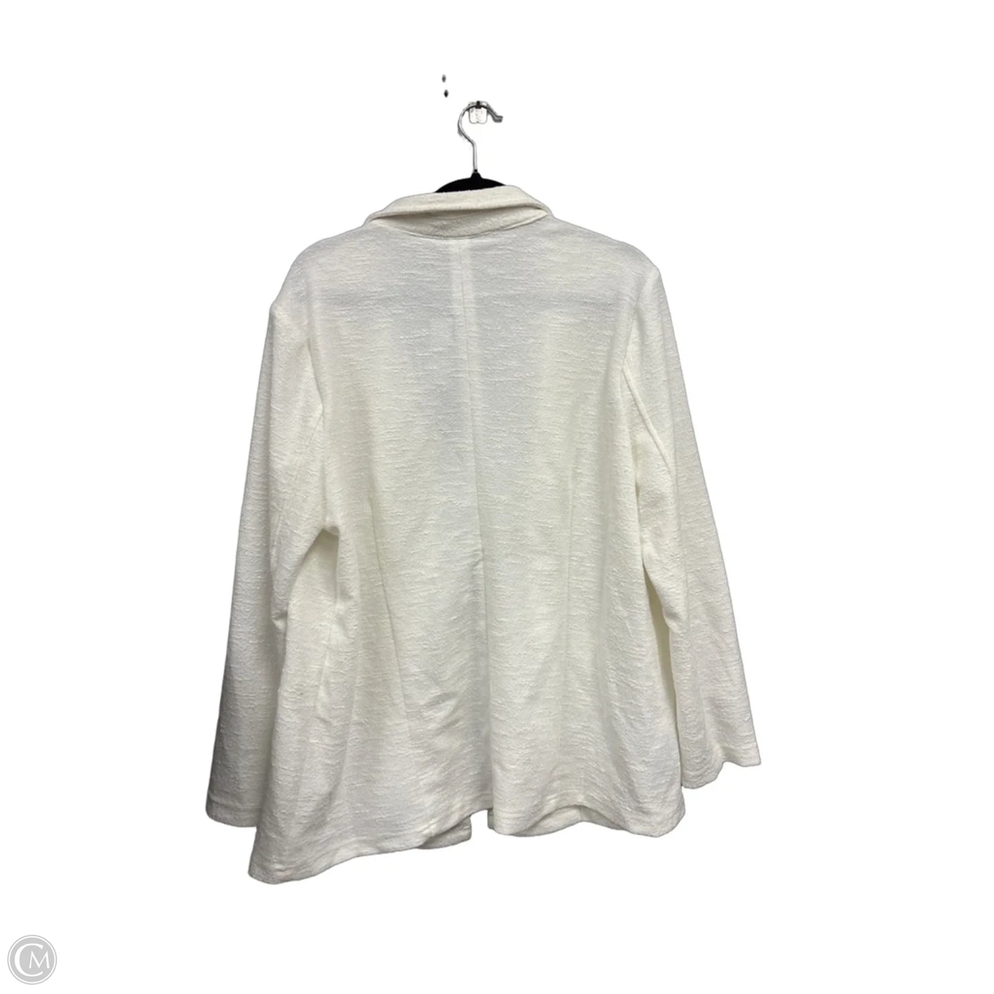 Blazer By Soho Apparel In Ivory, Size: Xl