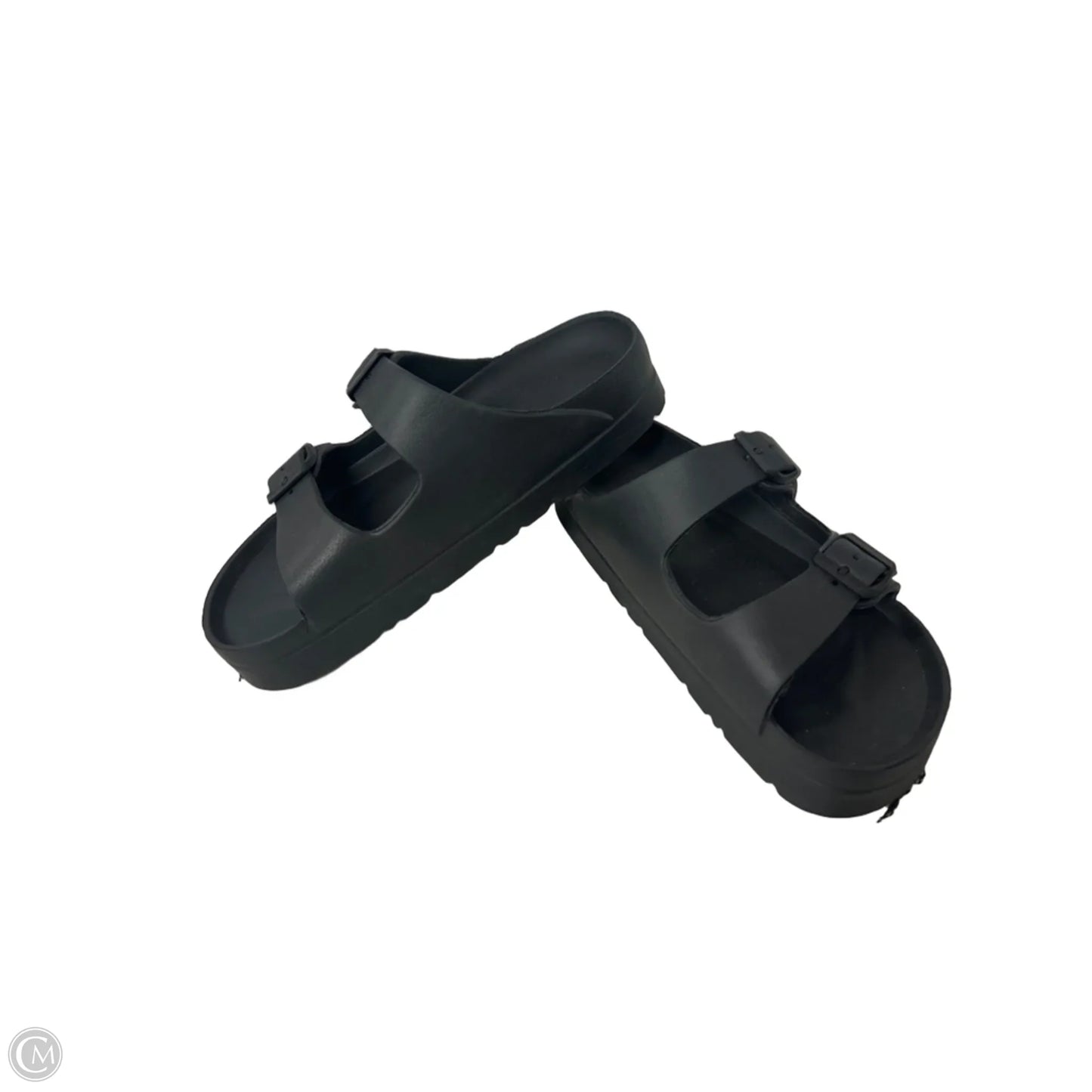 Sandals Sport By Clothes Mentor In Black, Size: 9