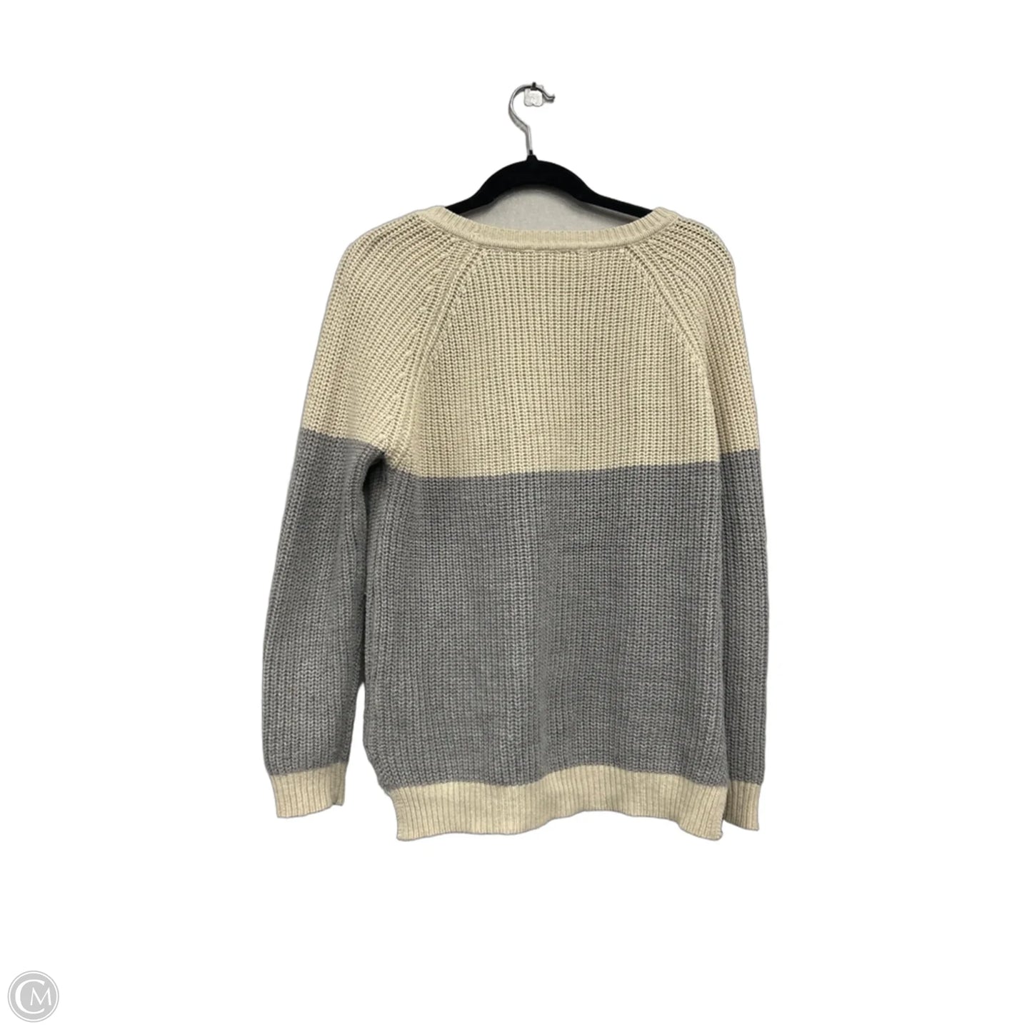 Sweater By Rd Style In Grey & Tan, Size: M