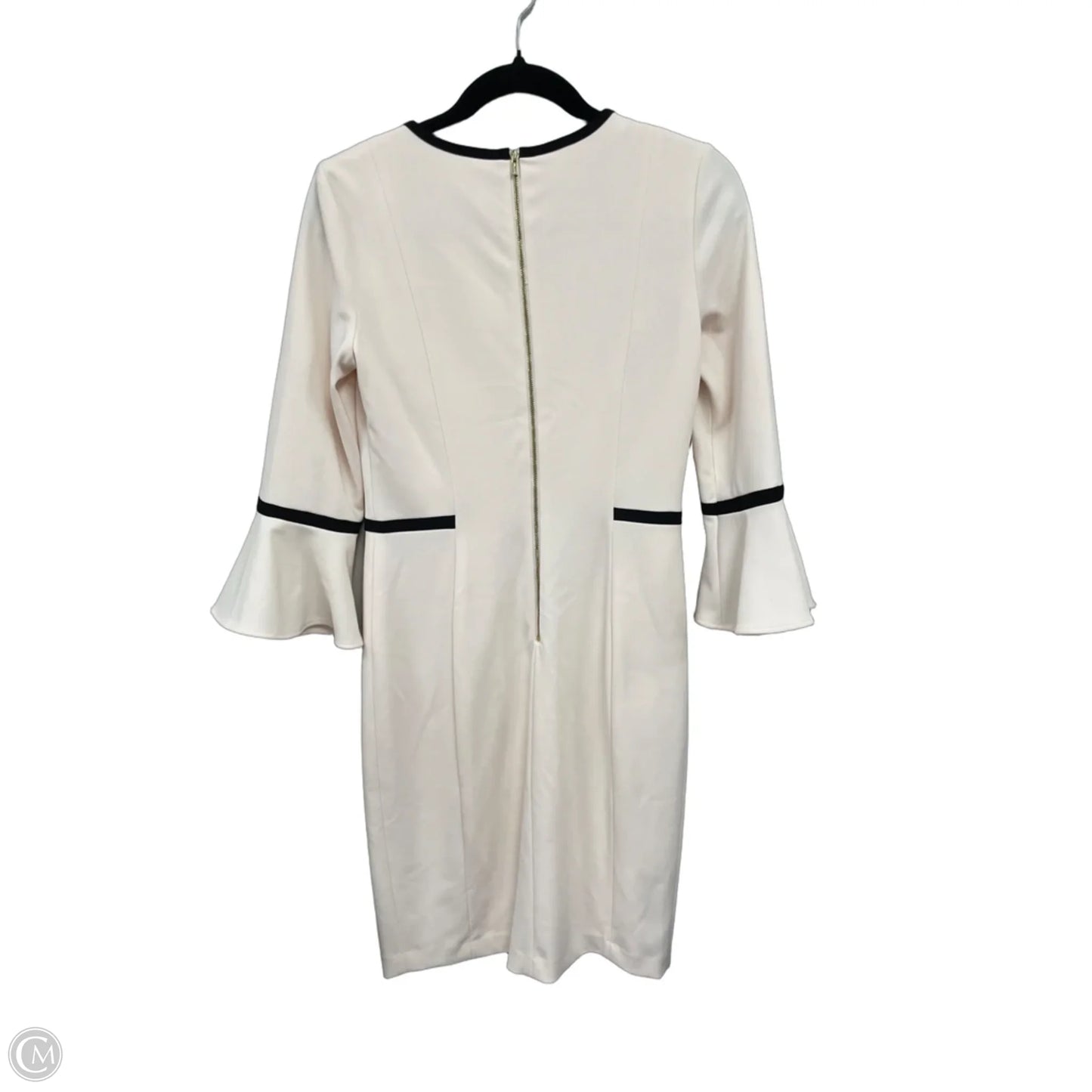 Dress Casual Short By Calvin Klein In Black & Cream, Size: 6
