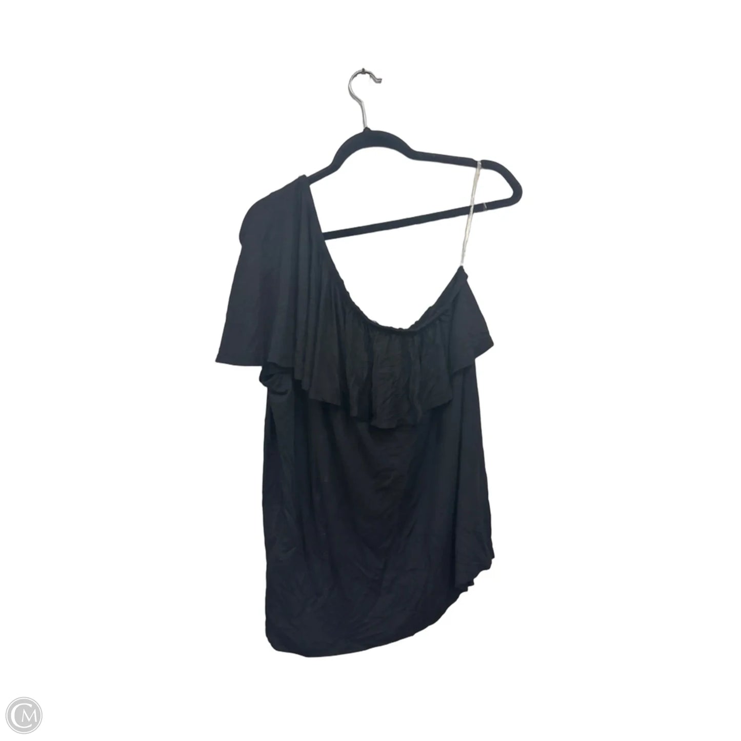 Top Short Sleeve By Lane Bryant In Black, Size: 1x
