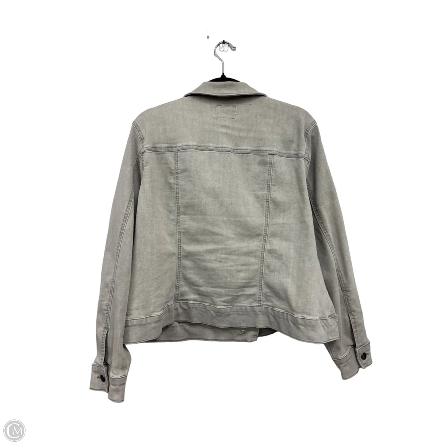 Jacket Denim By Market & Spruce In Grey Denim, Size: 2x