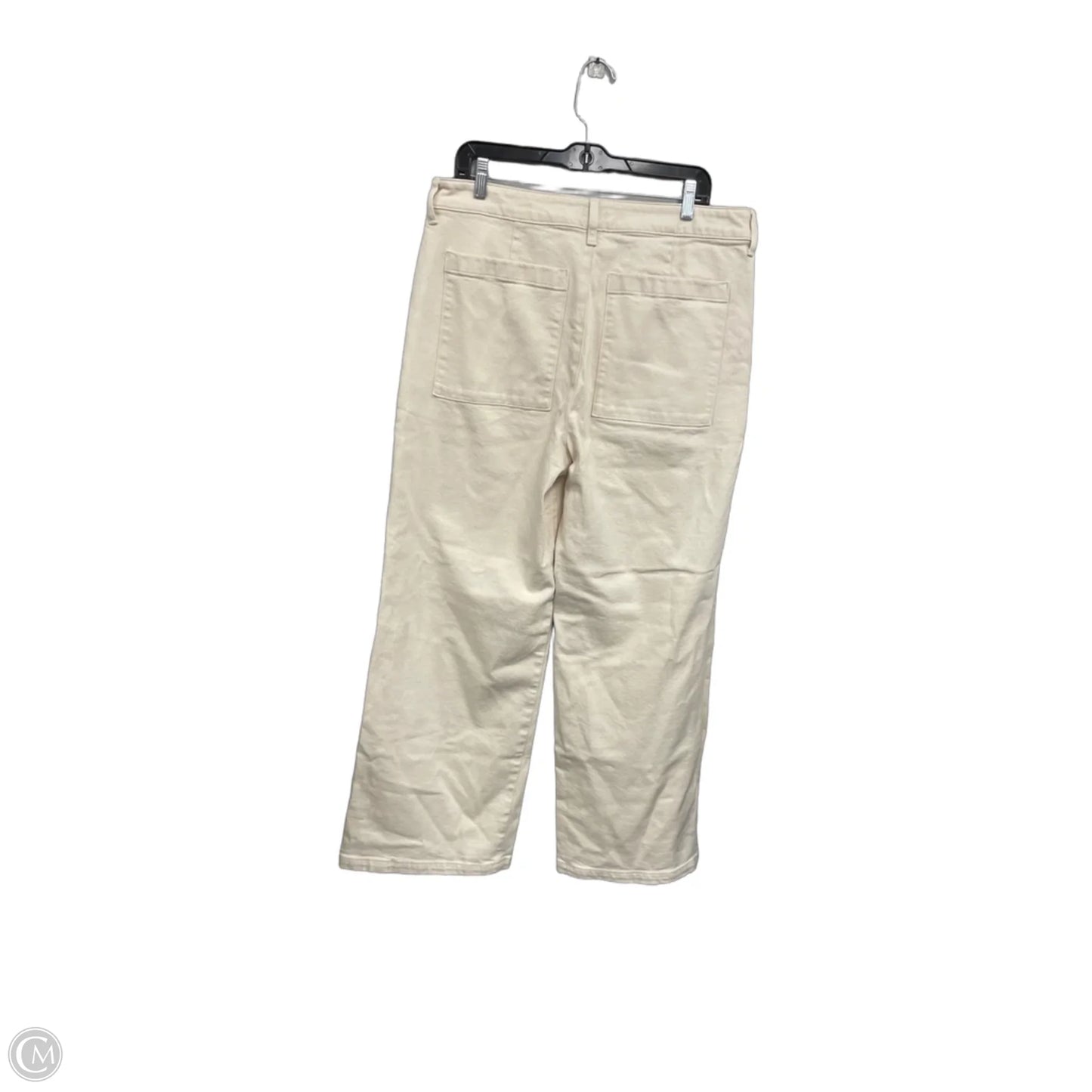 Jeans Wide Leg By J. Crew In Cream, Size: 12