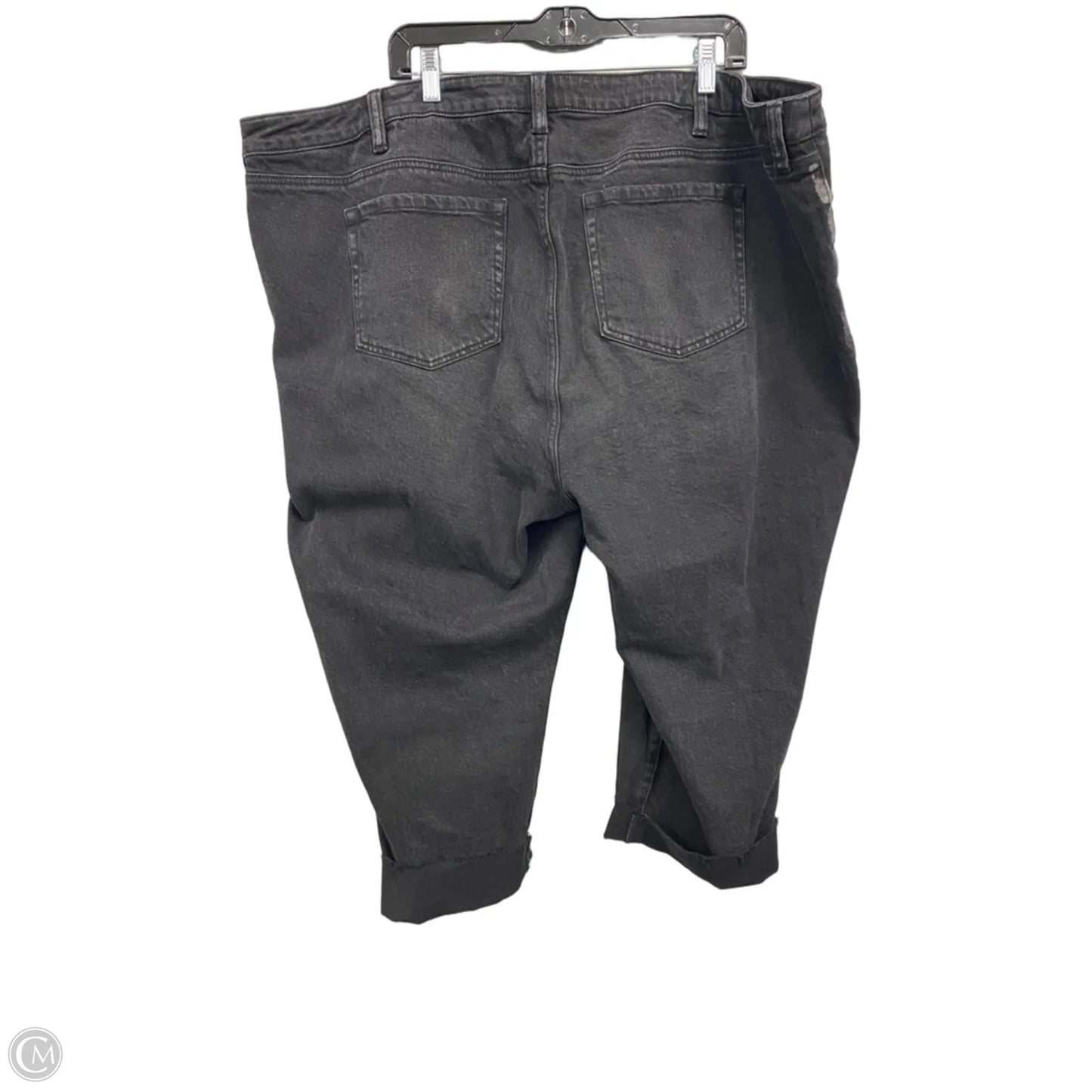 Jeans Straight By Torrid In Black Denim, Size: 4x
