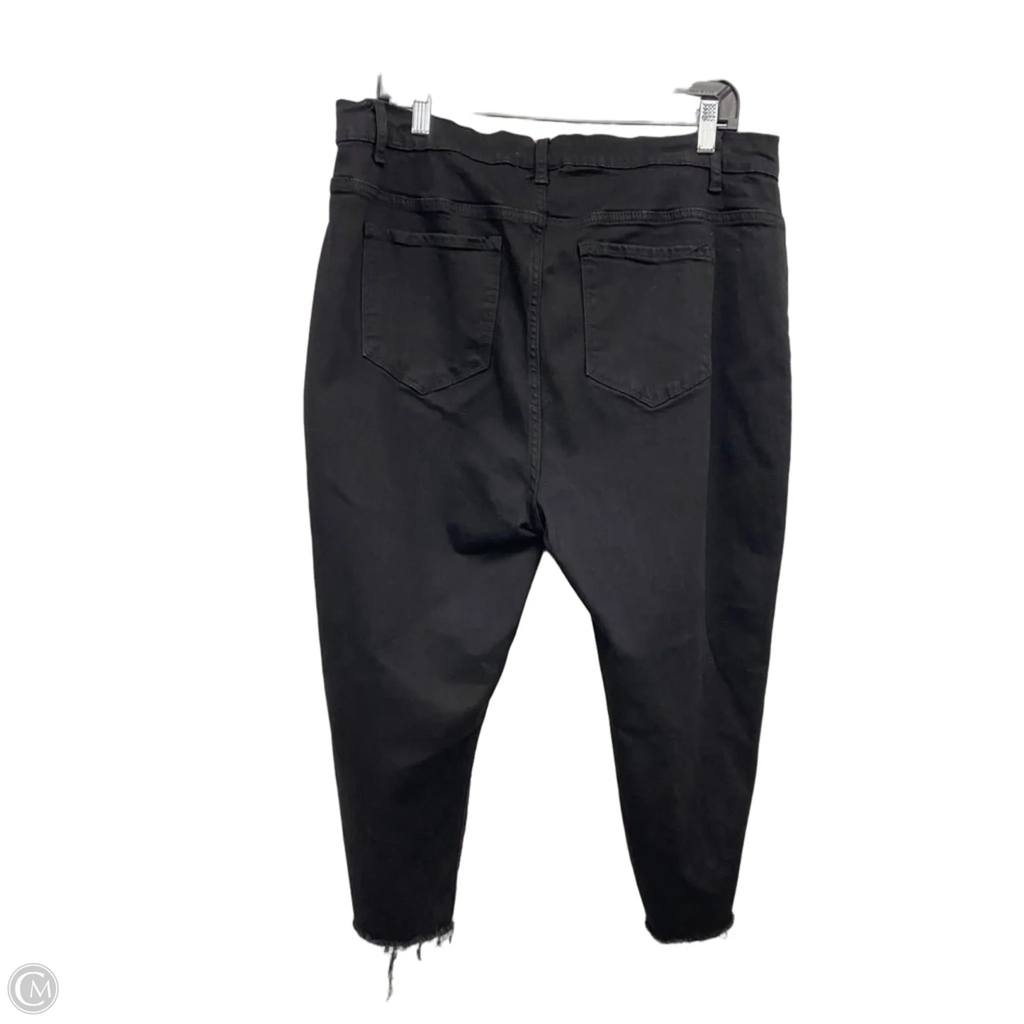 Jeans Straight By Clothes Mentor In Black Denim, Size: 3x