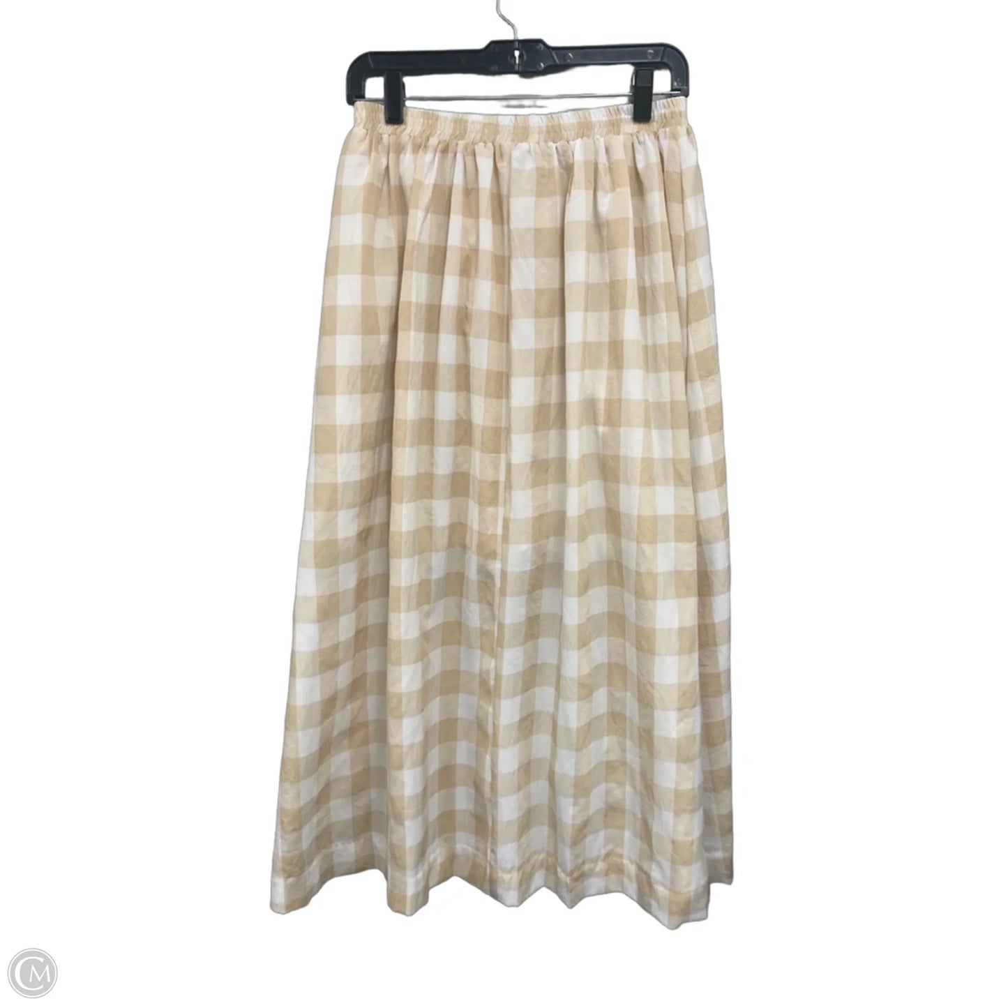 Skirt Maxi By Tcec In Tan & White, Size: M