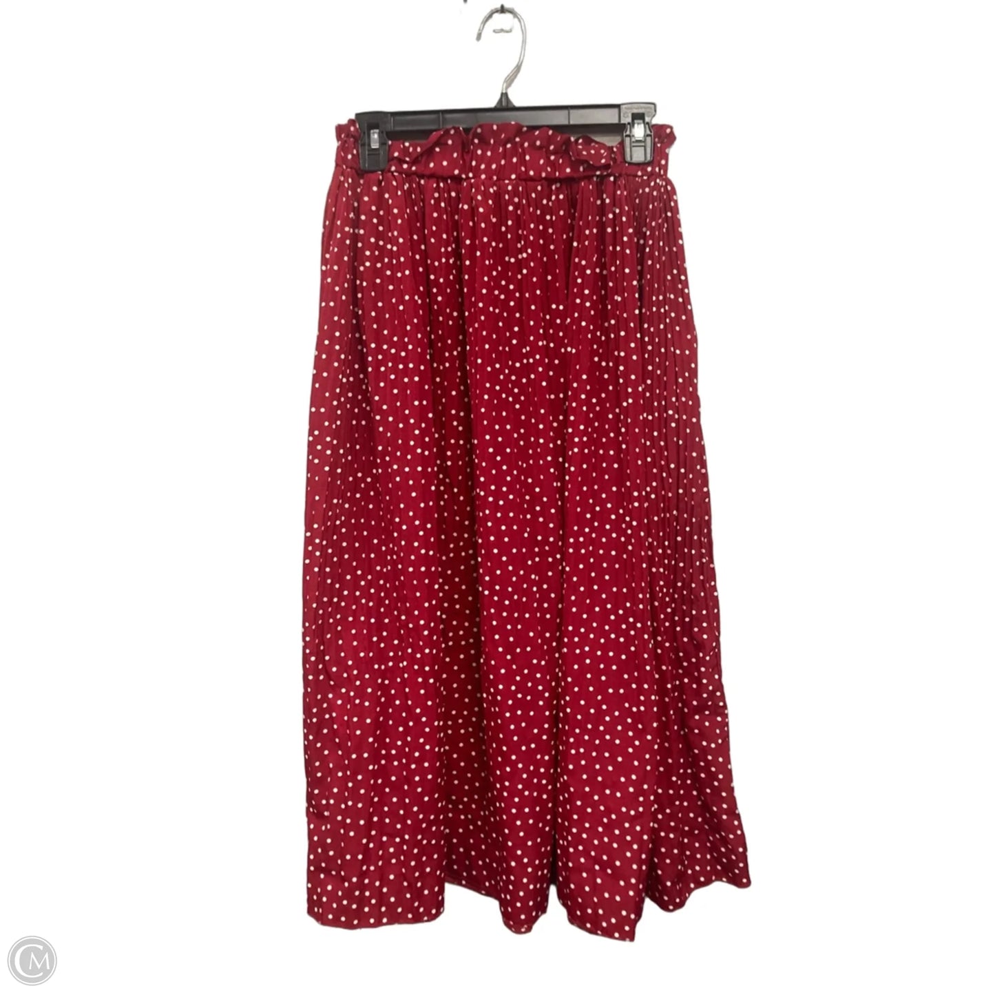 Skirt Maxi By Exlura In Red & White, Size: M