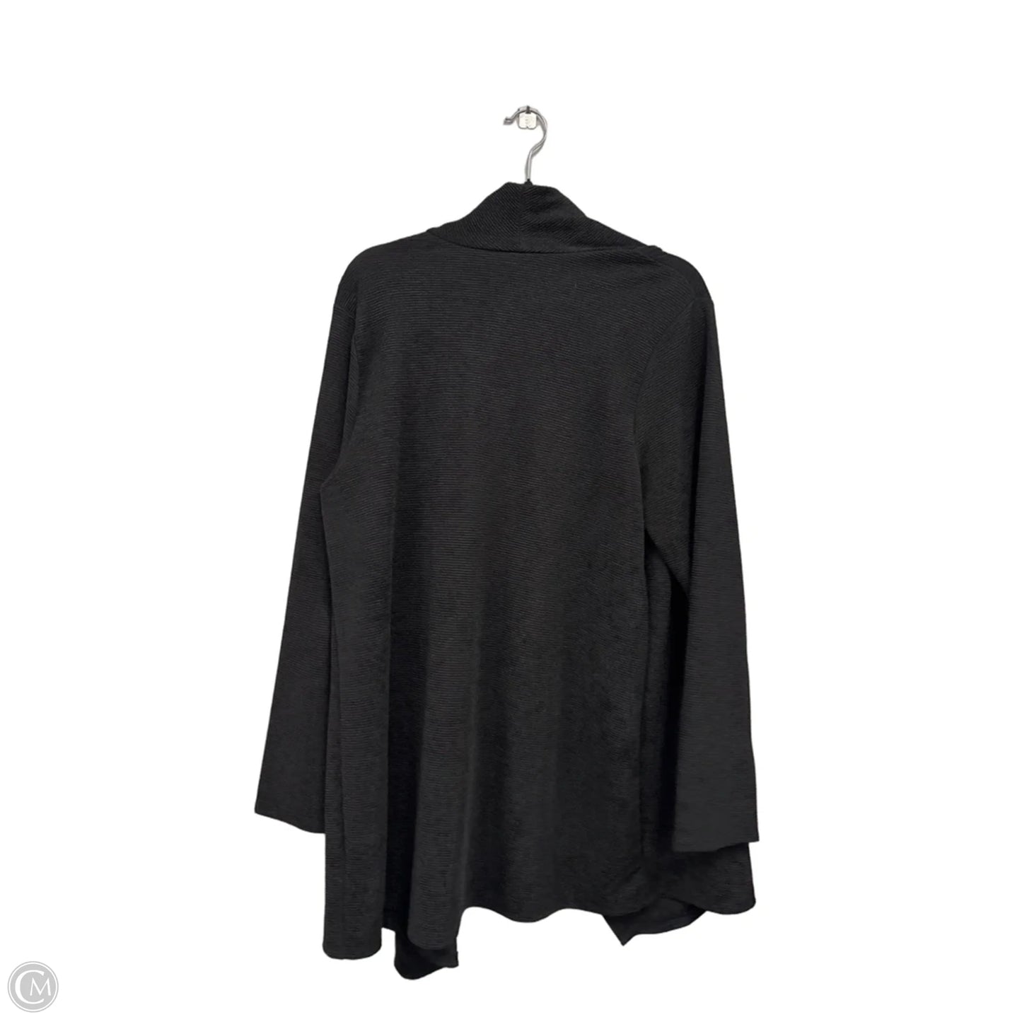 Cardigan By Bobeau In Black, Size: 1x