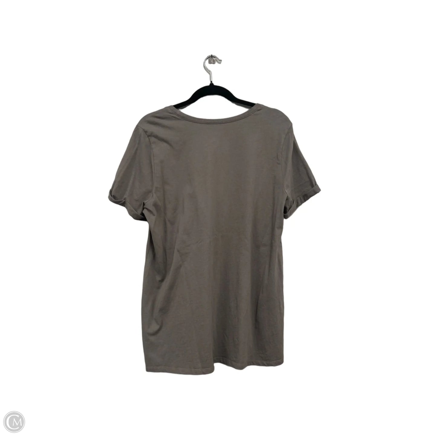 Top Short Sleeve Basic By Torrid In Taupe, Size: L