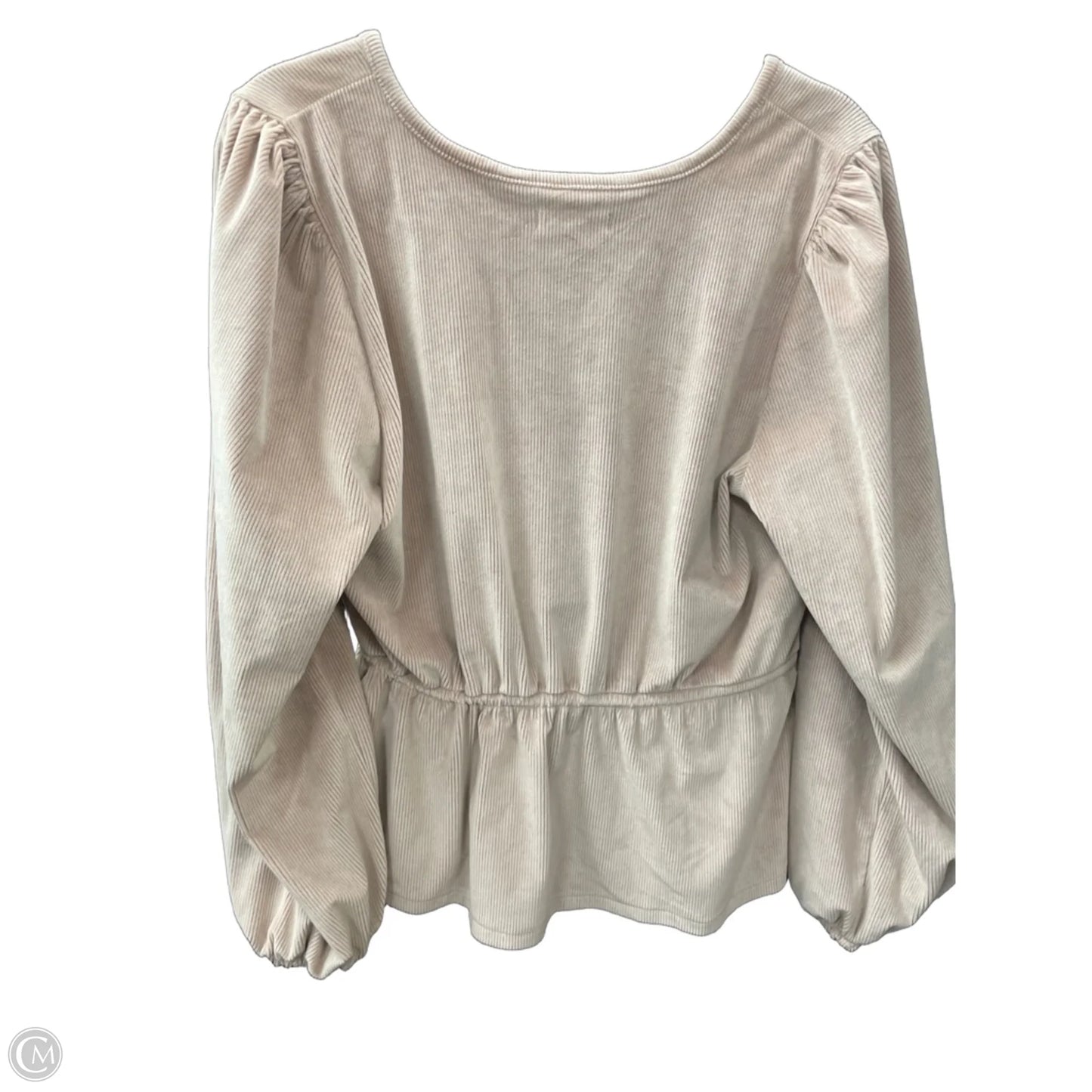 Blouse Long Sleeve By Madewell In Pink, Size: Xl