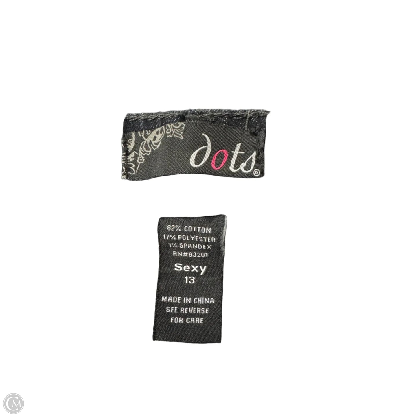 Jeans Skinny By Dots In Blue Denim, Size: 12