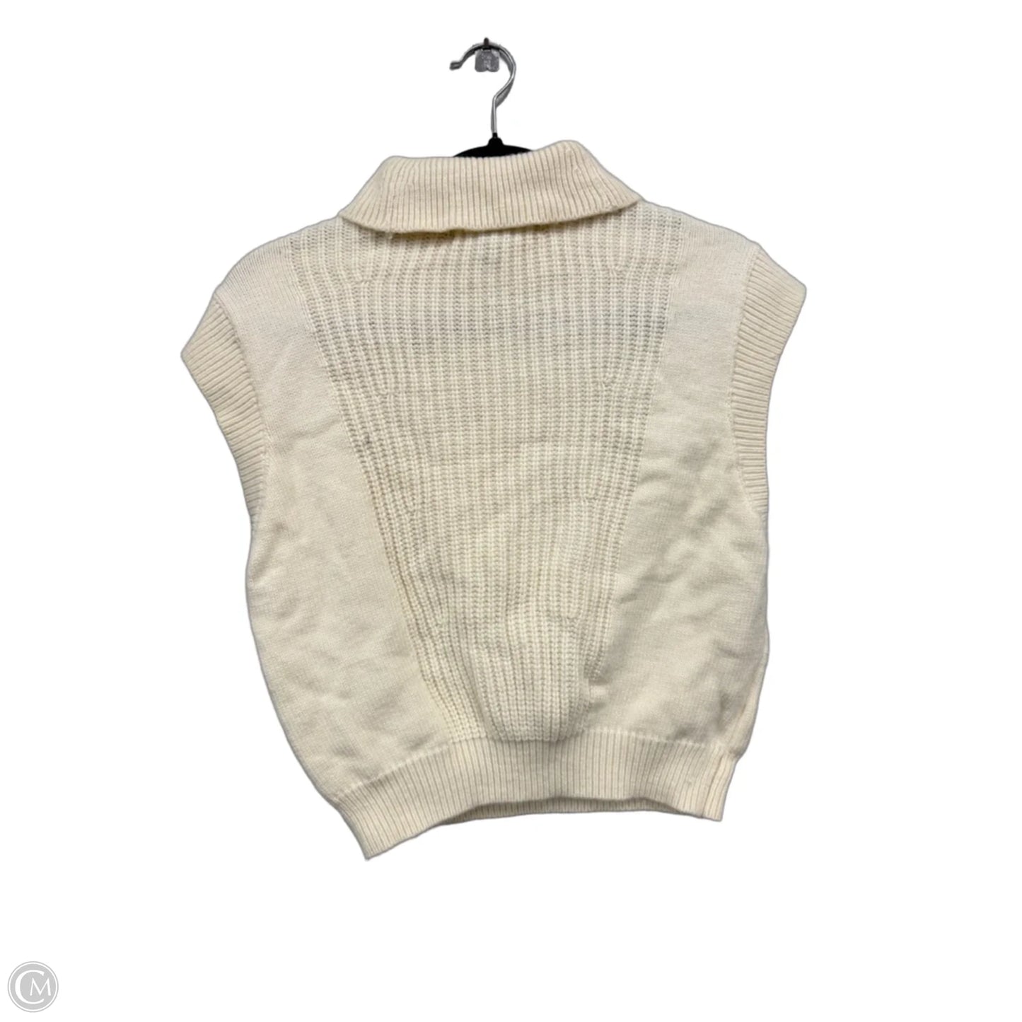 Sweater Short Sleeve By Bcbgmaxazria In Cream, Size: Xs