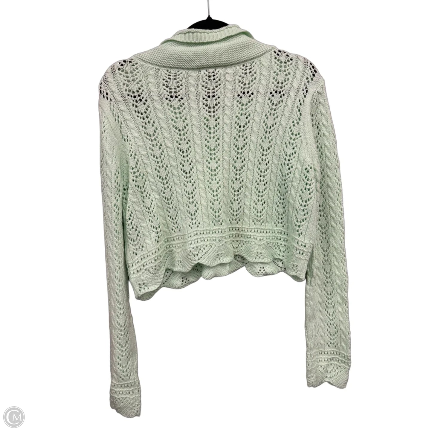 Sweater Cardigan By Cmc In Green, Size: M