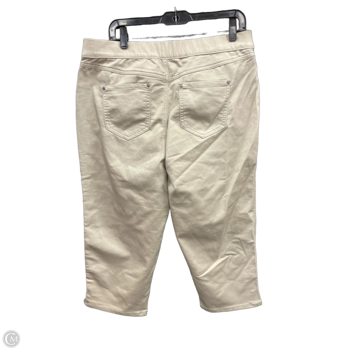 Pants Cropped By Classic Apparel In Tan, Size: 14