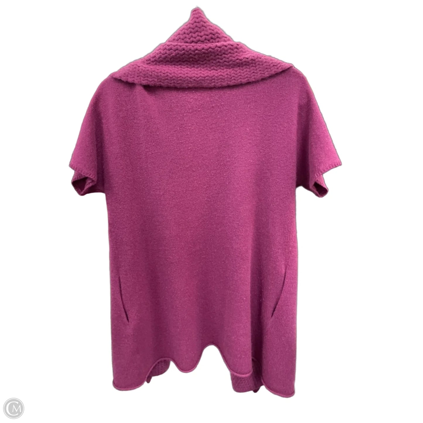 Sweater Cardigan By Eileen Fisher In Pink, Size: M