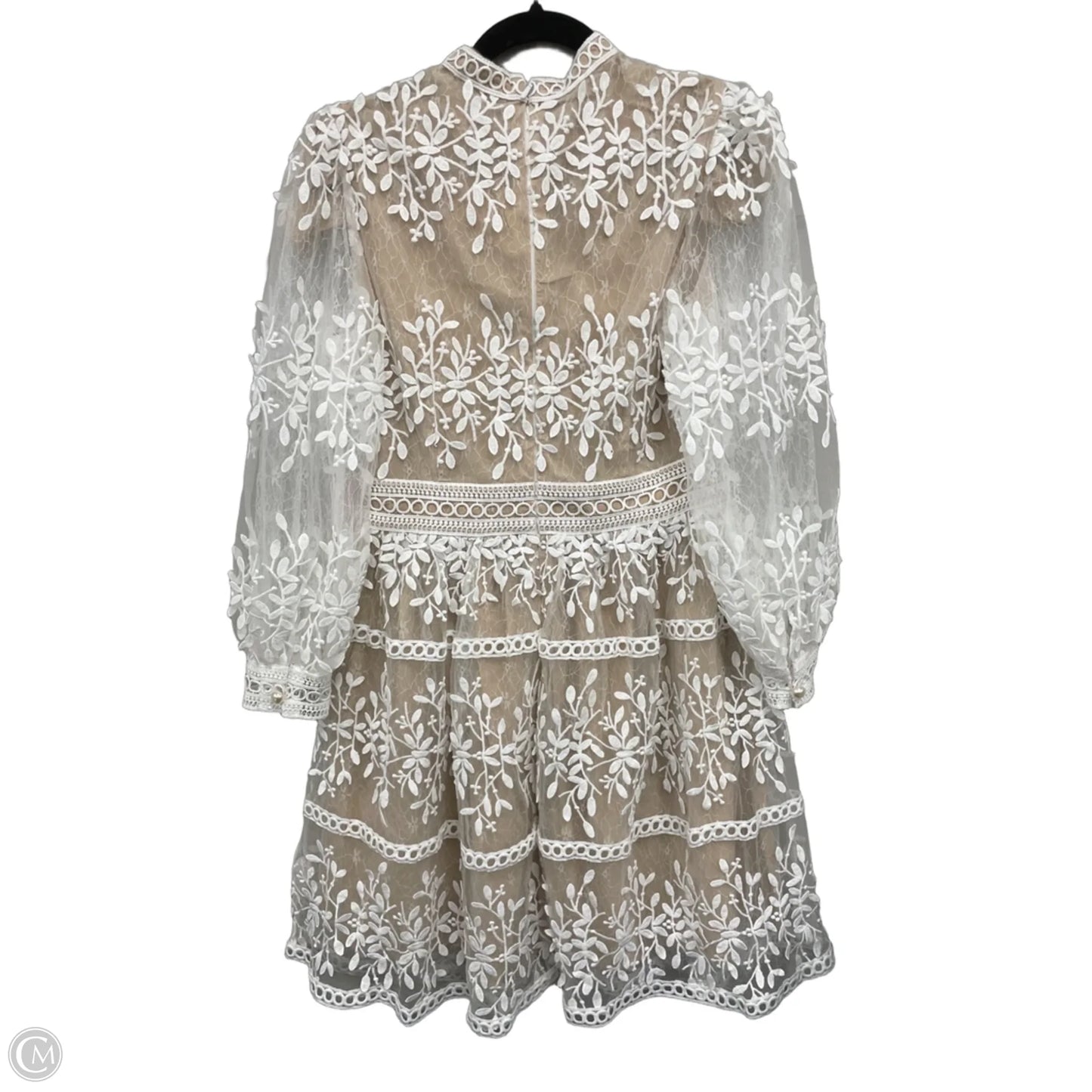 Dress Casual Short By Ivy City In Tan & White, Size: 10