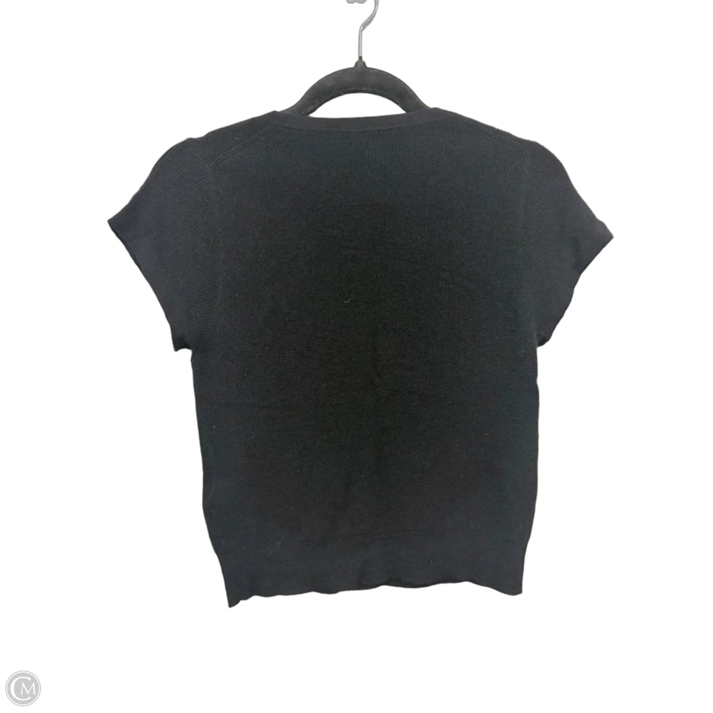Sweater Short Sleeve By J. Crew In Black, Size: M