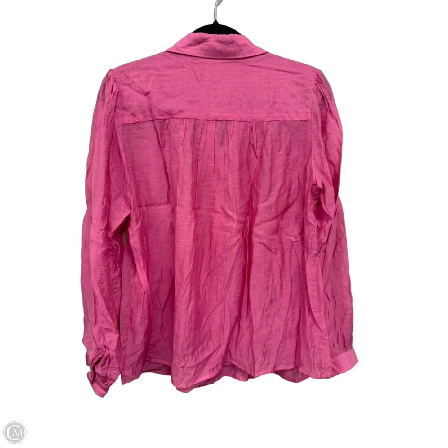 Blouse Long Sleeve By The Korner In Pink, Size: M