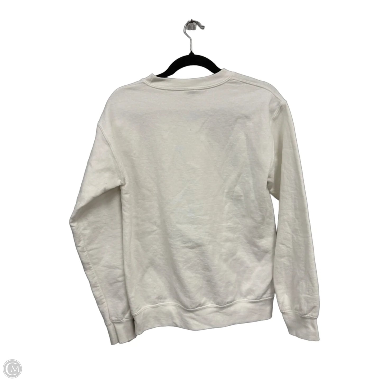 Sweatshirt Crewneck By Gildan In White, Size: S