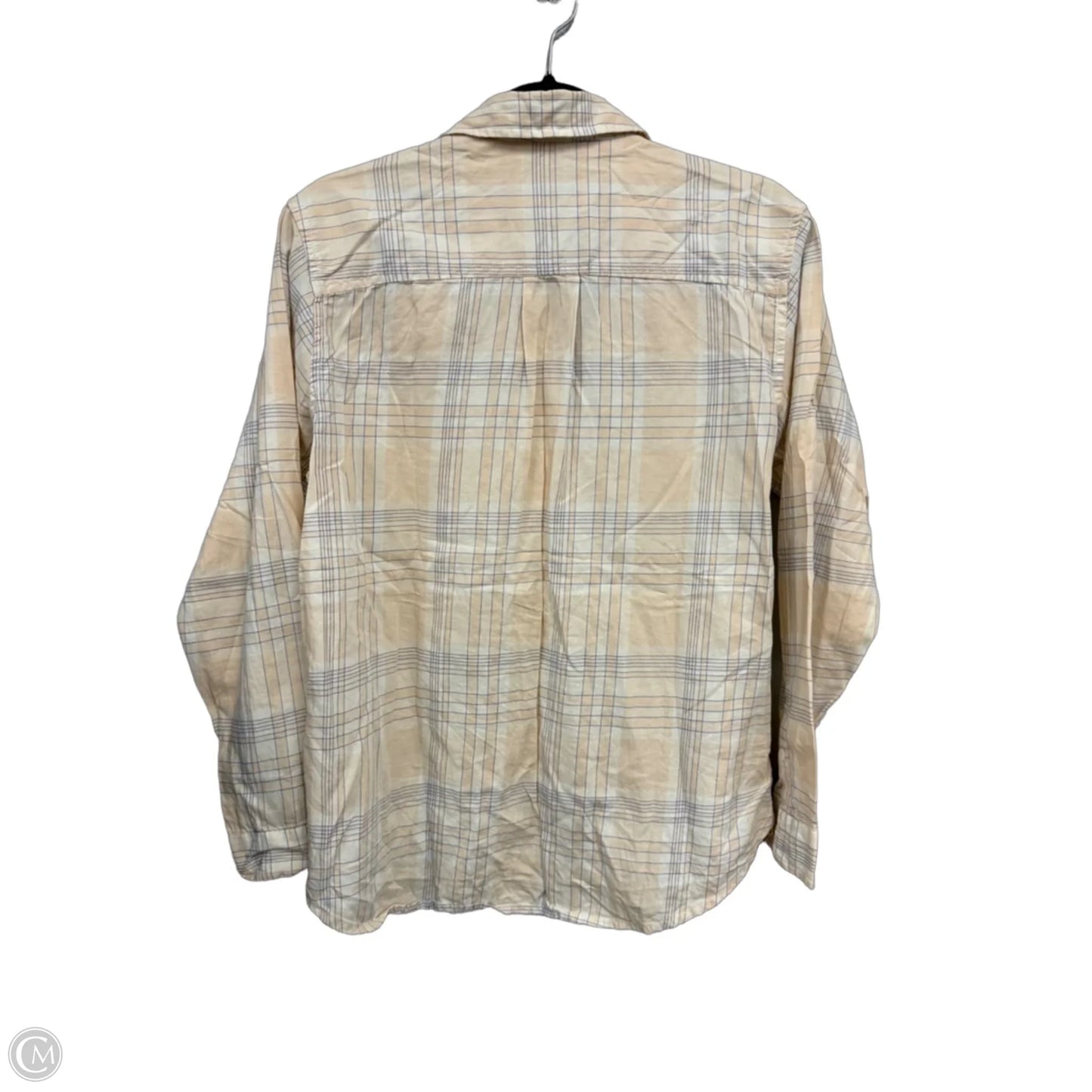 Blouse Long Sleeve By Rei In Peach, Size: S
