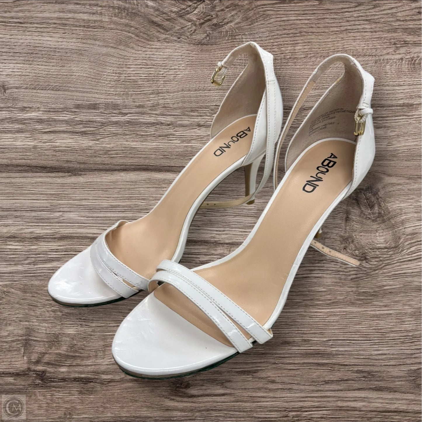 Sandals Heels Stiletto By Abound In White, Size: 11