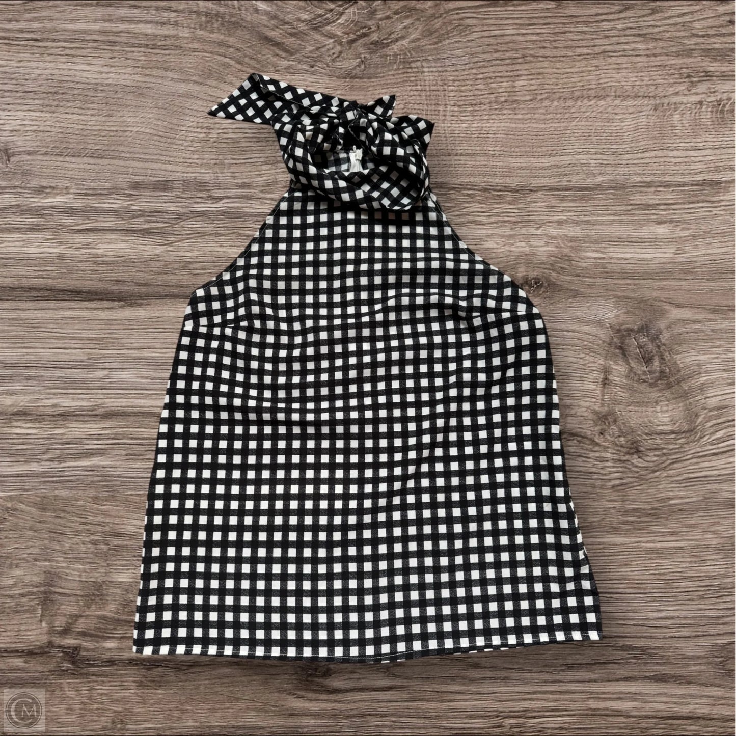 Top Sleeveless By Banana Republic In Black & White, Size: M
