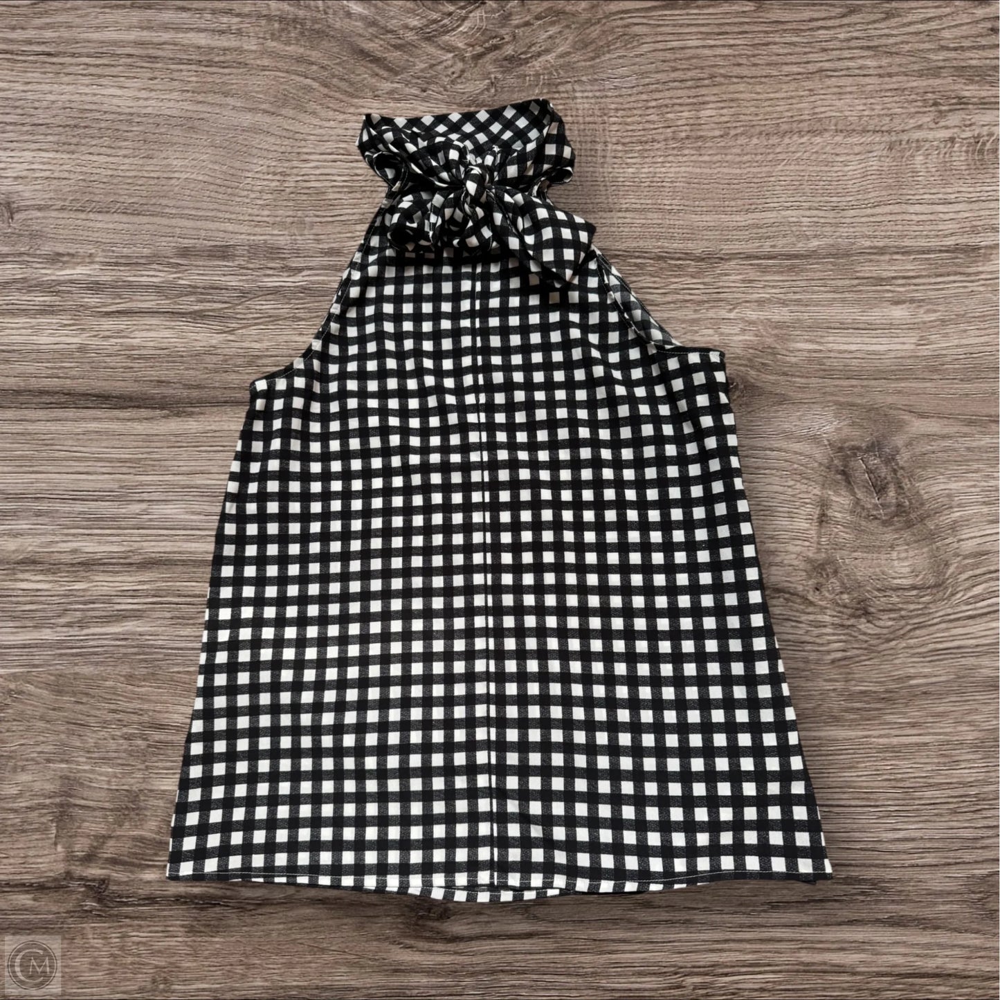 Top Sleeveless By Banana Republic In Black & White, Size: M
