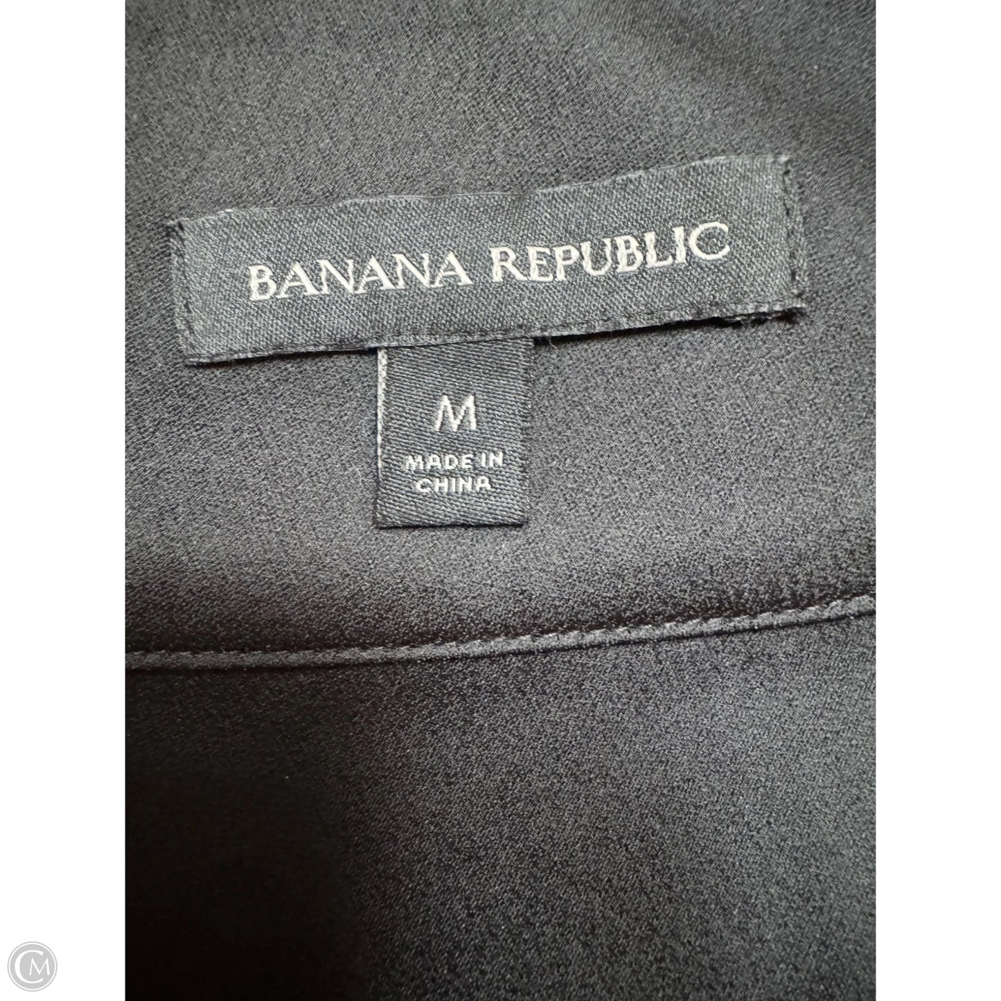 Top Sleeveless By Banana Republic In Black & White, Size: M