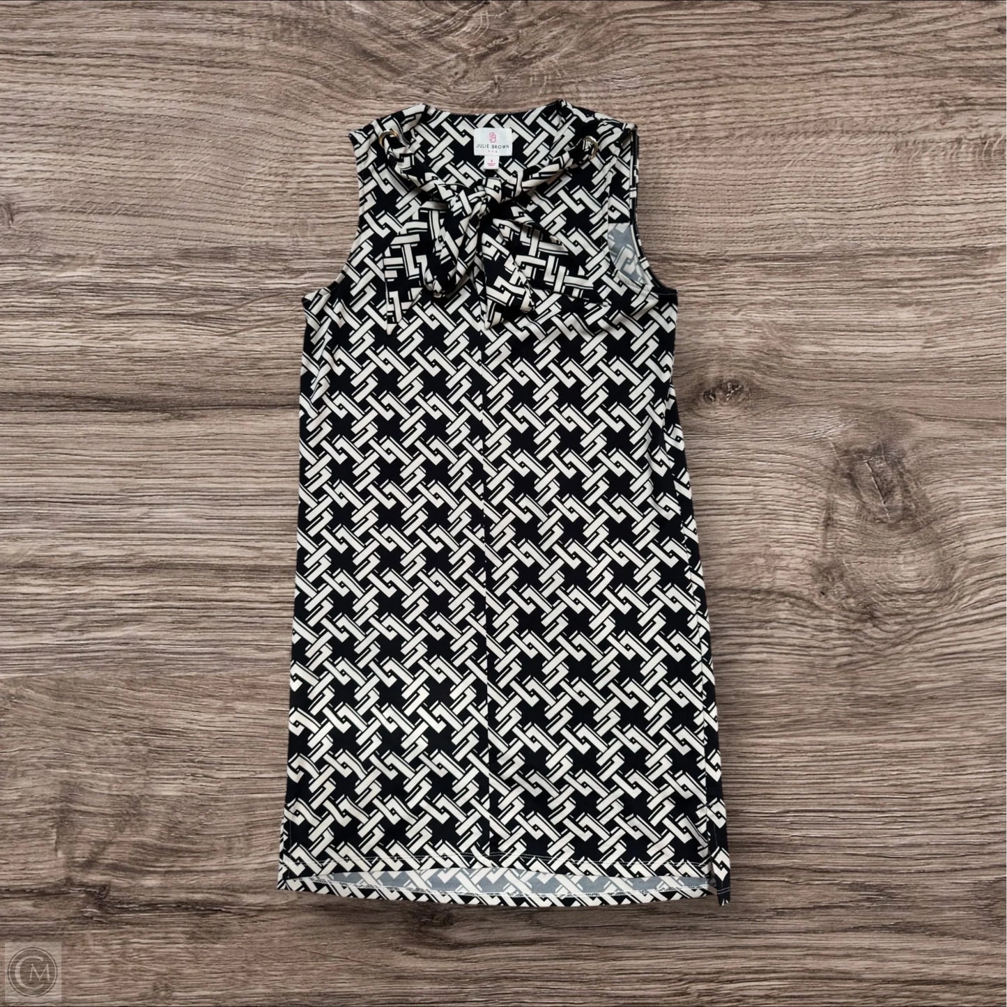 Dress Casual Midi By Julie Brown In Black & White, Size: S