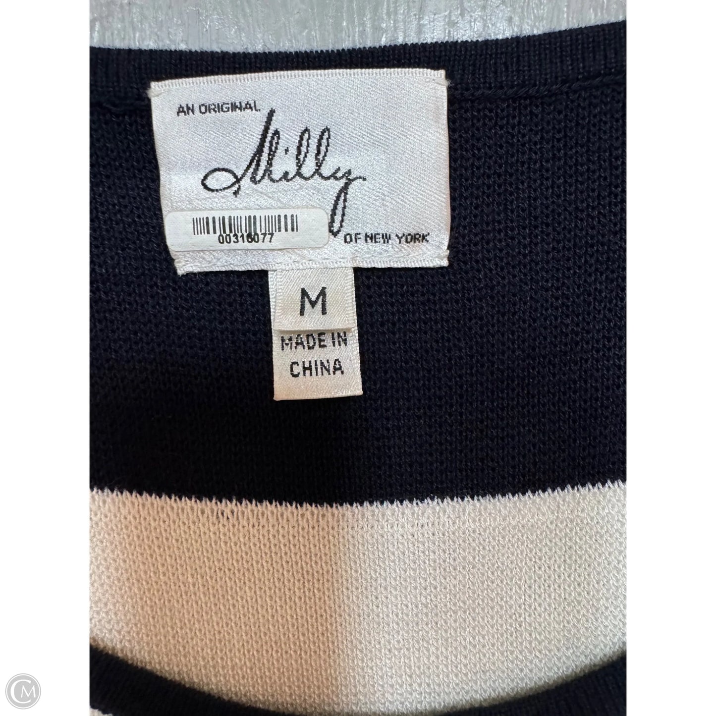Dress Designer By Milly In Blue & White, Size: M