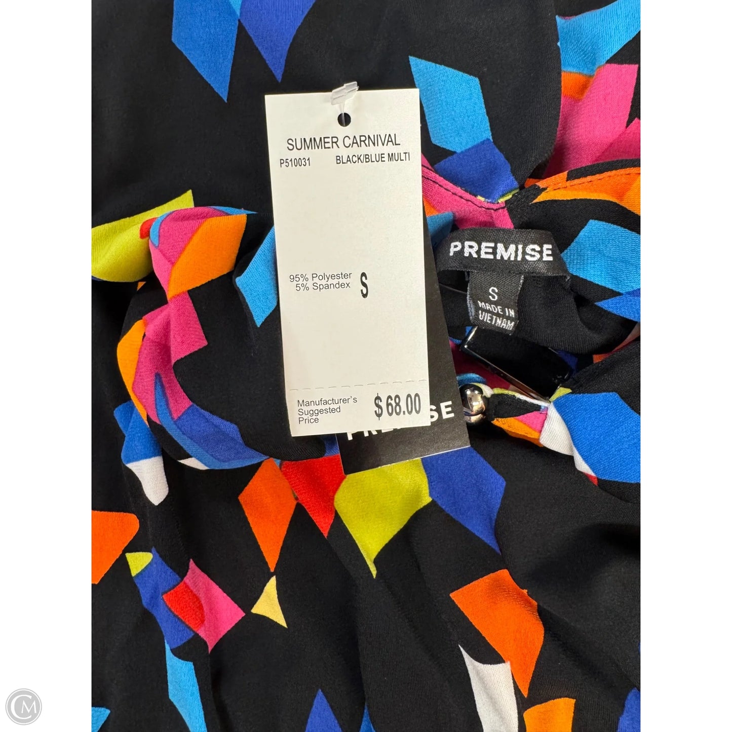 Top Sleeveless By Premise In Multi-colored, Size: S