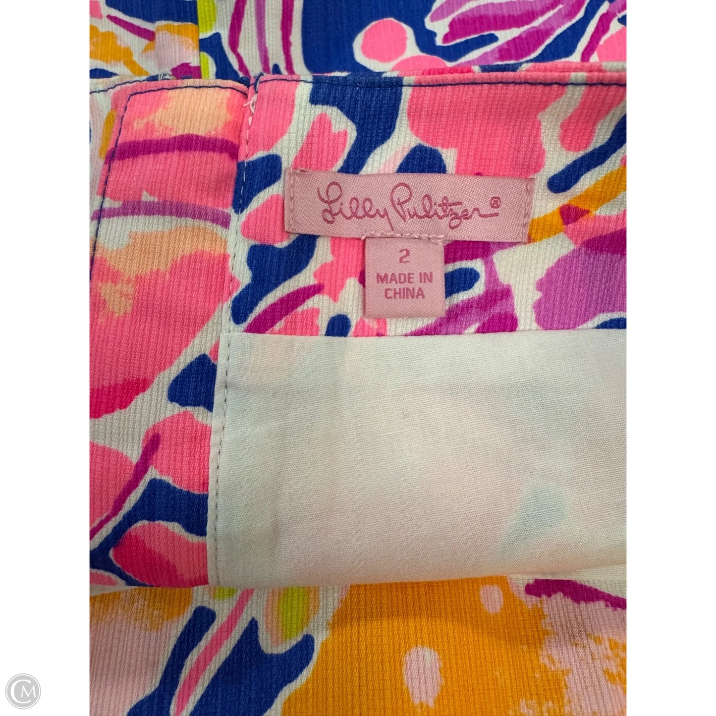 Skirt Designer By Lilly Pulitzer In Blue & Pink, Size: 2