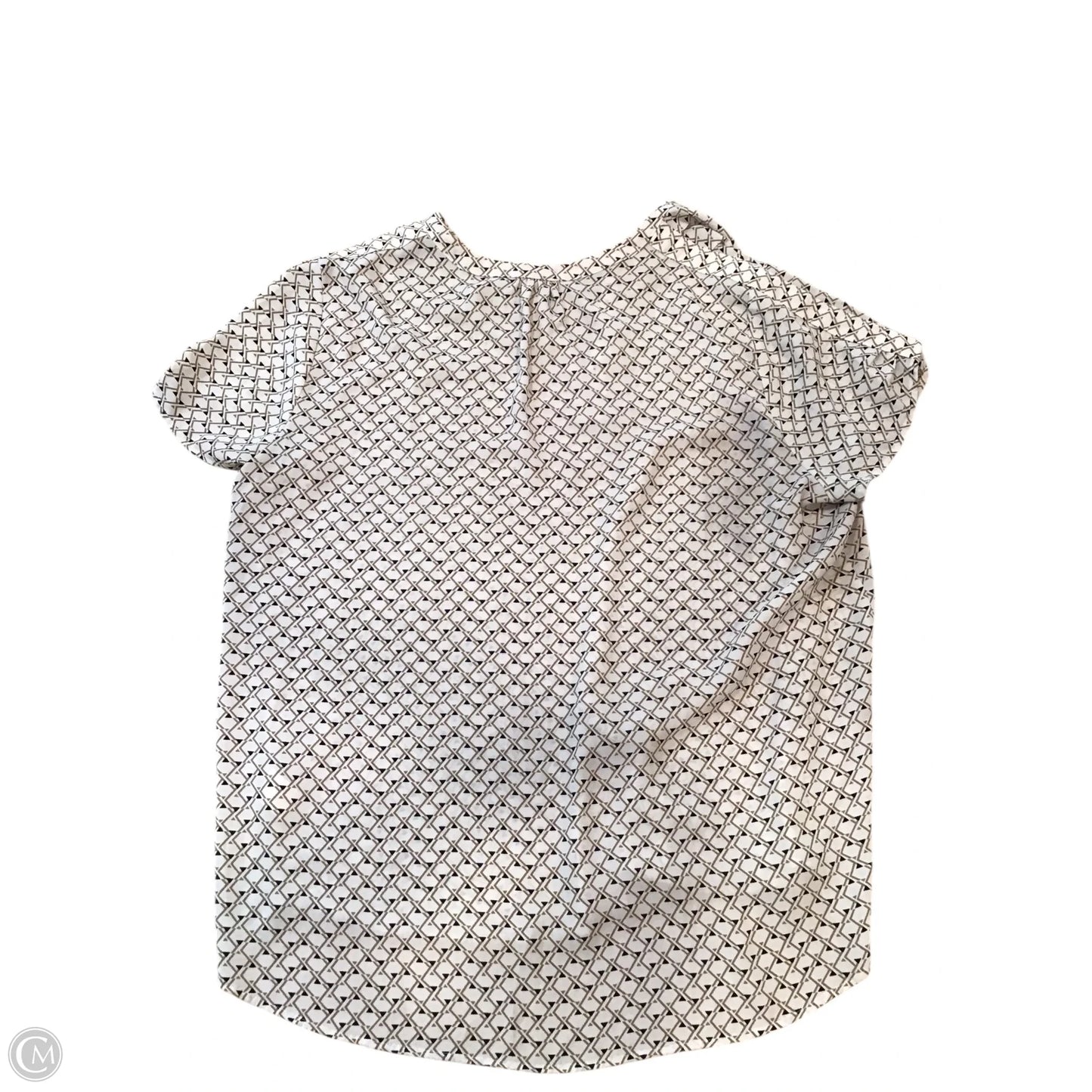 Top Short Sleeve By Pleione In Black & White, Size: Xl