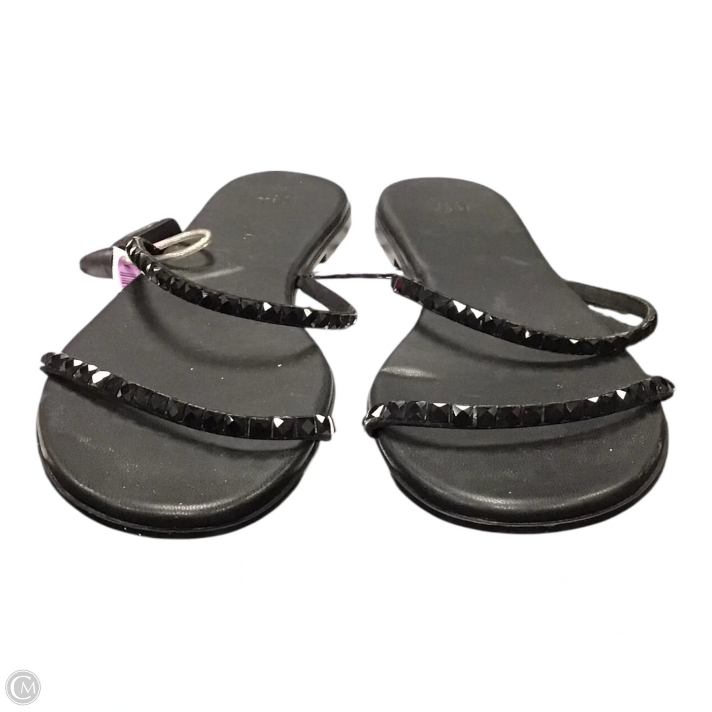 Sandals Flats By H&m In Black, Size: 8.5