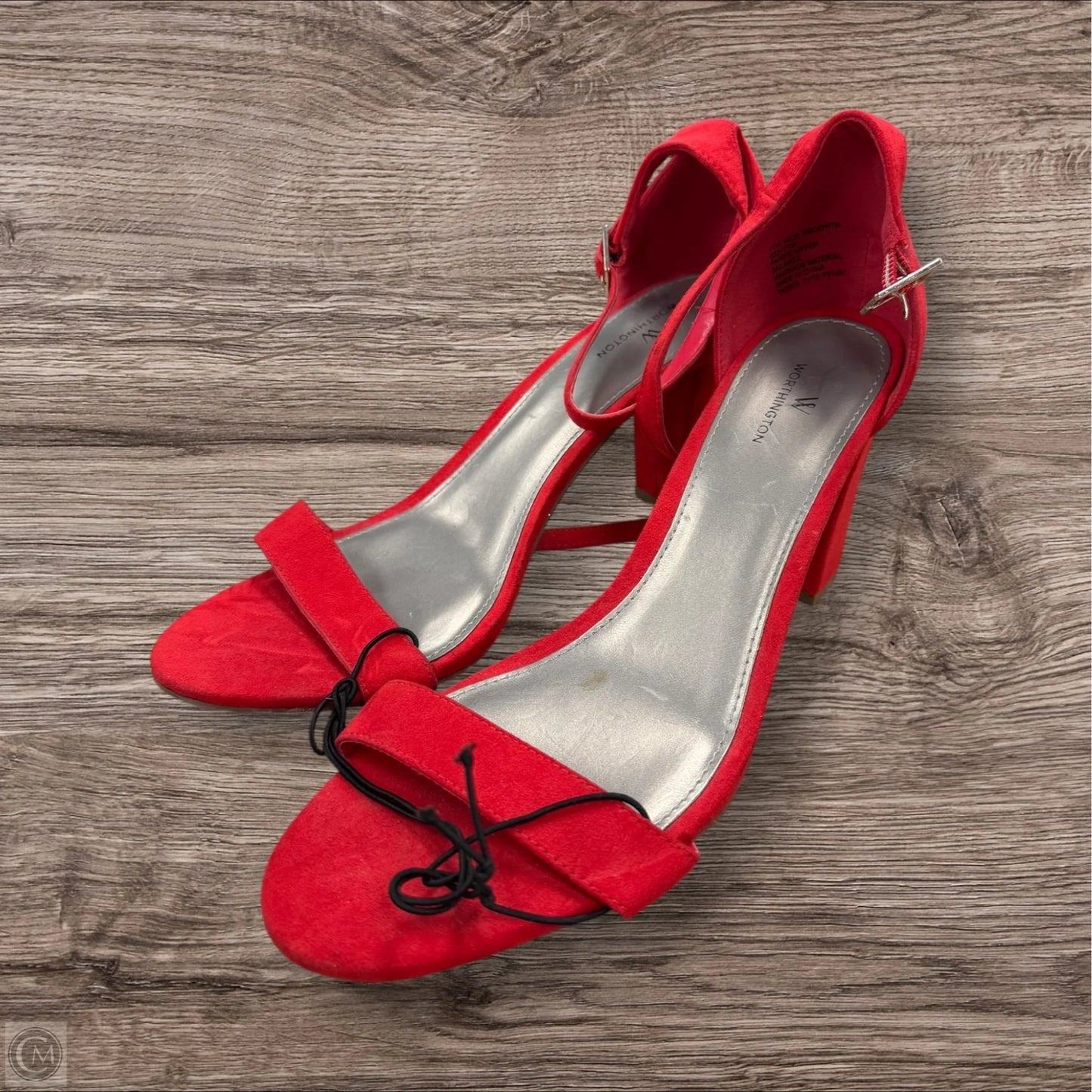 Sandals Heels Block By Worthington In Red, Size: 11