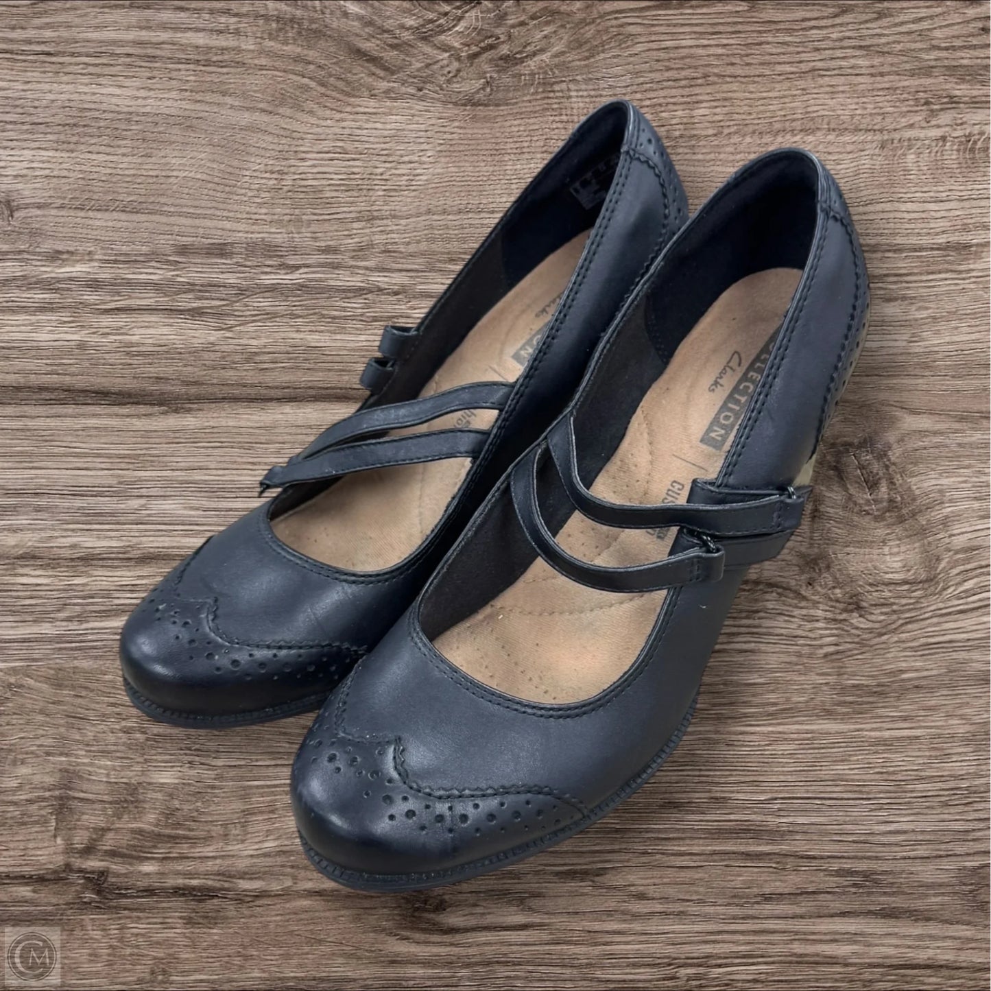 Shoes Heels Block By Clarks In Black, Size: 7.5