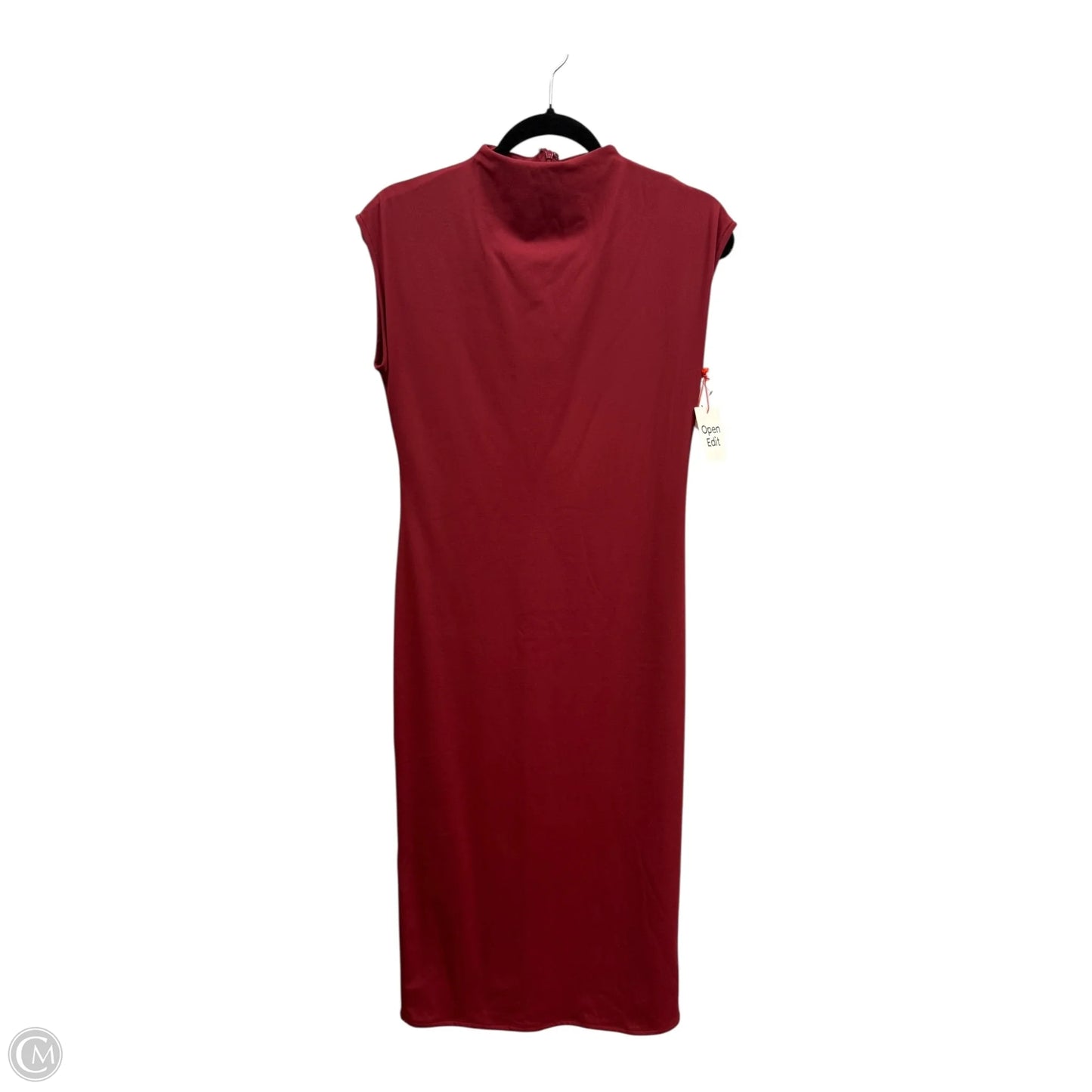 Dress Casual Midi By Open Edit In Red, Size: M
