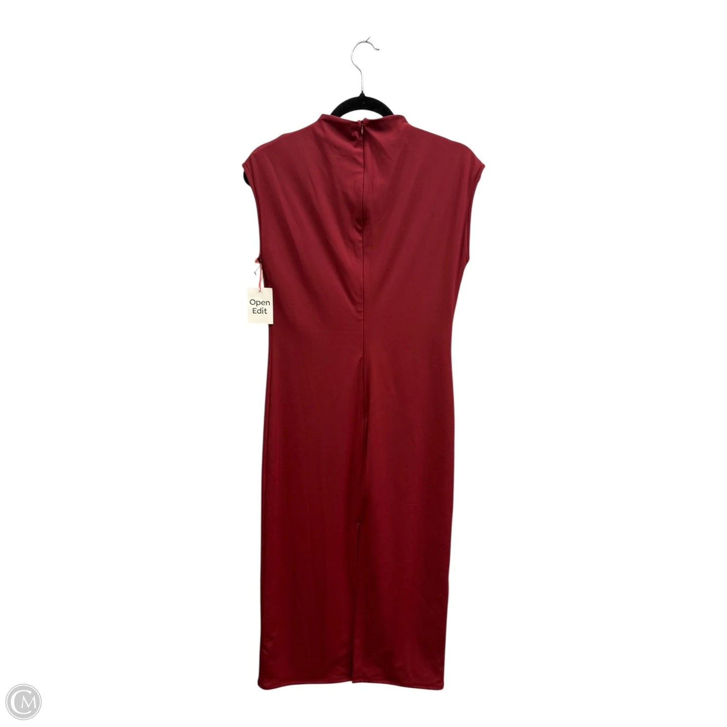 Dress Casual Midi By Open Edit In Red, Size: M