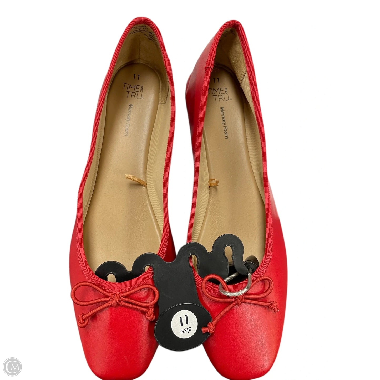 Shoes Flats By Time And Tru In Red, Size: 11