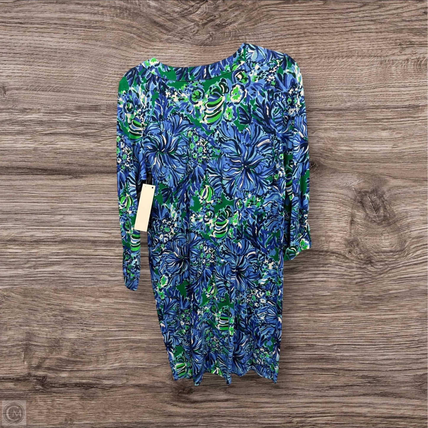 Dress Designer By Lilly Pulitzer In Blue & Green, Size: M