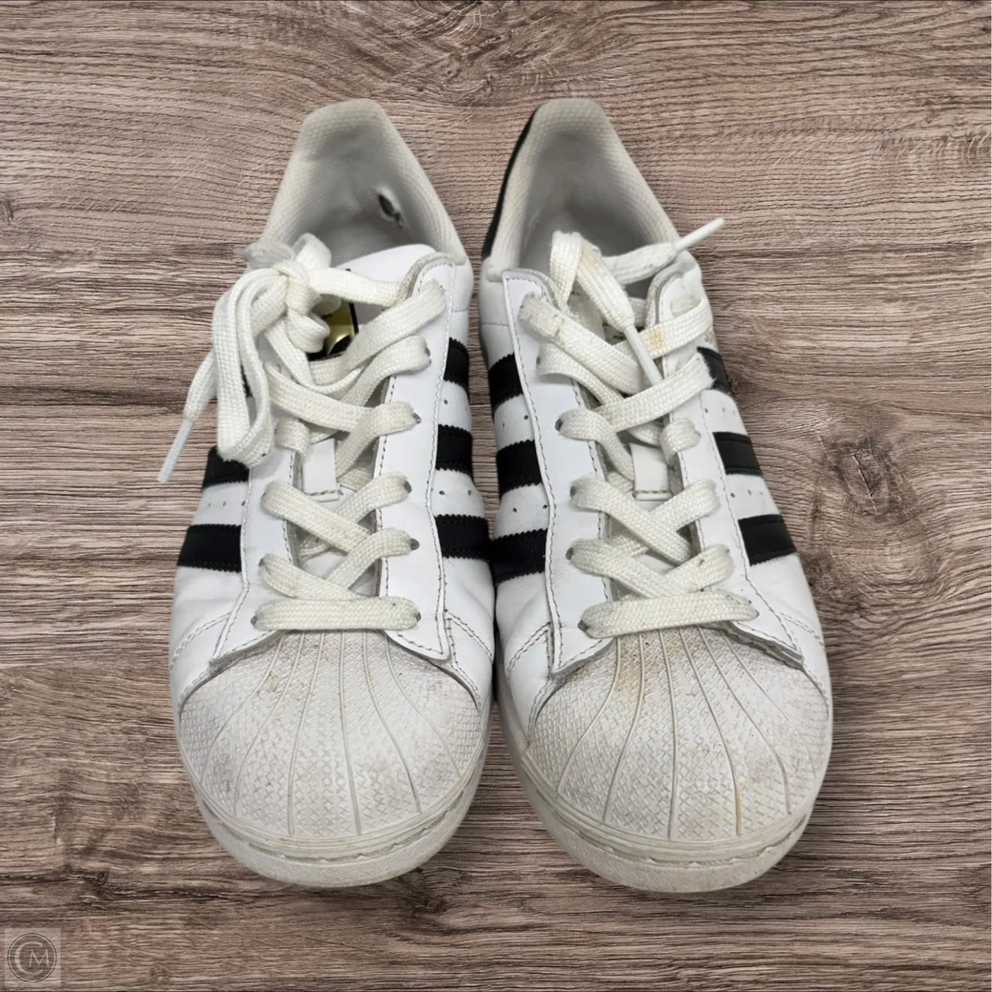 Shoes Sneakers By Adidas In Black & White, Size: 6.5