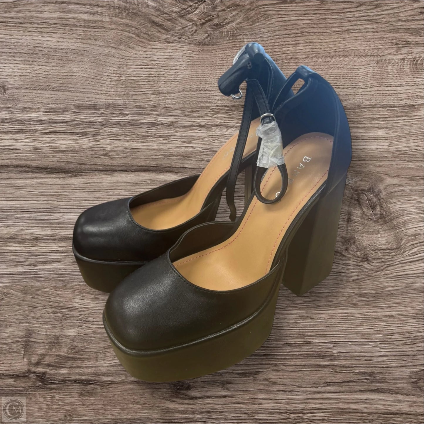 Shoes Heels Block By Boohoo Boutique In Black, Size: 7.5